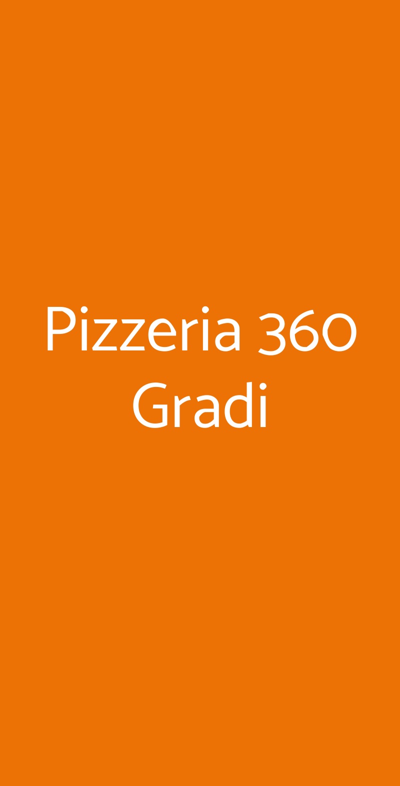 Pizzeria 360 Gradi Nepi menù 1 pagina