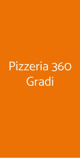 Pizzeria 360 Gradi, Nepi