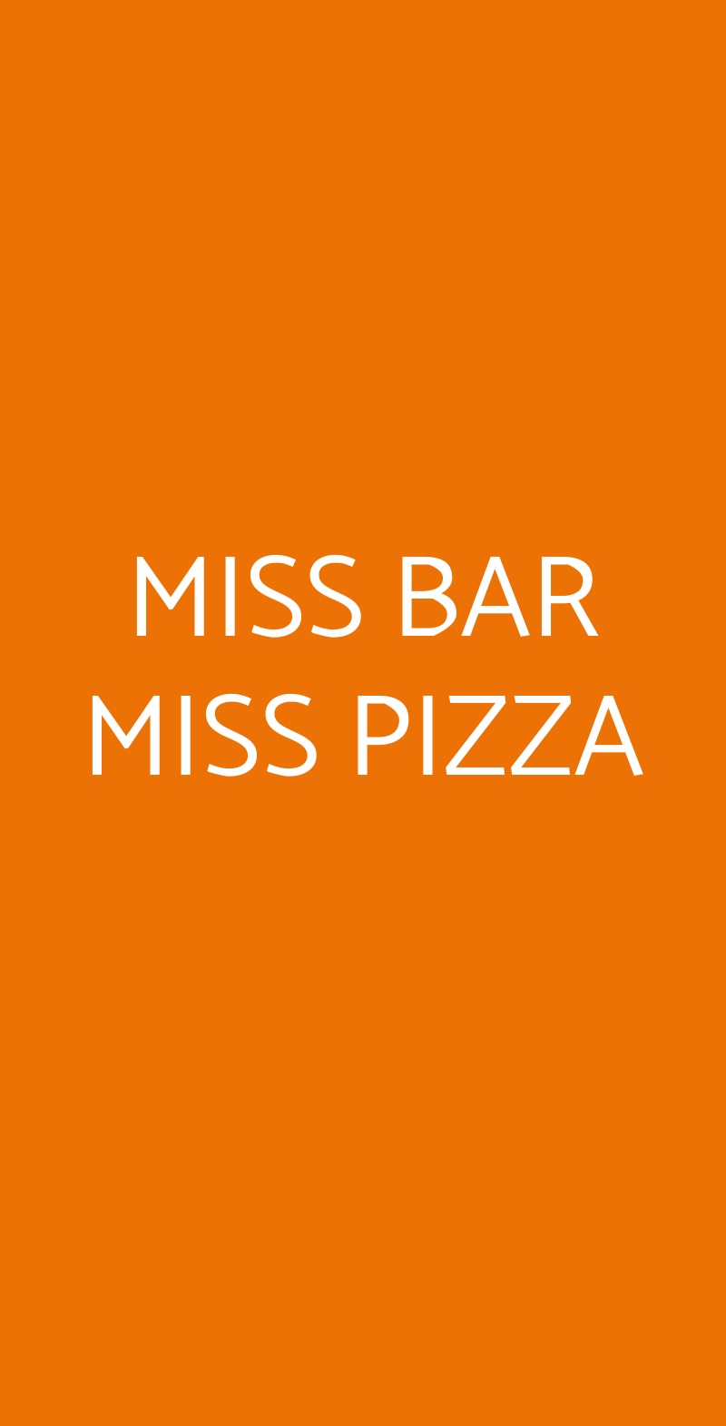 Miss Pizza Kebab Bar Collegno menù 1 pagina