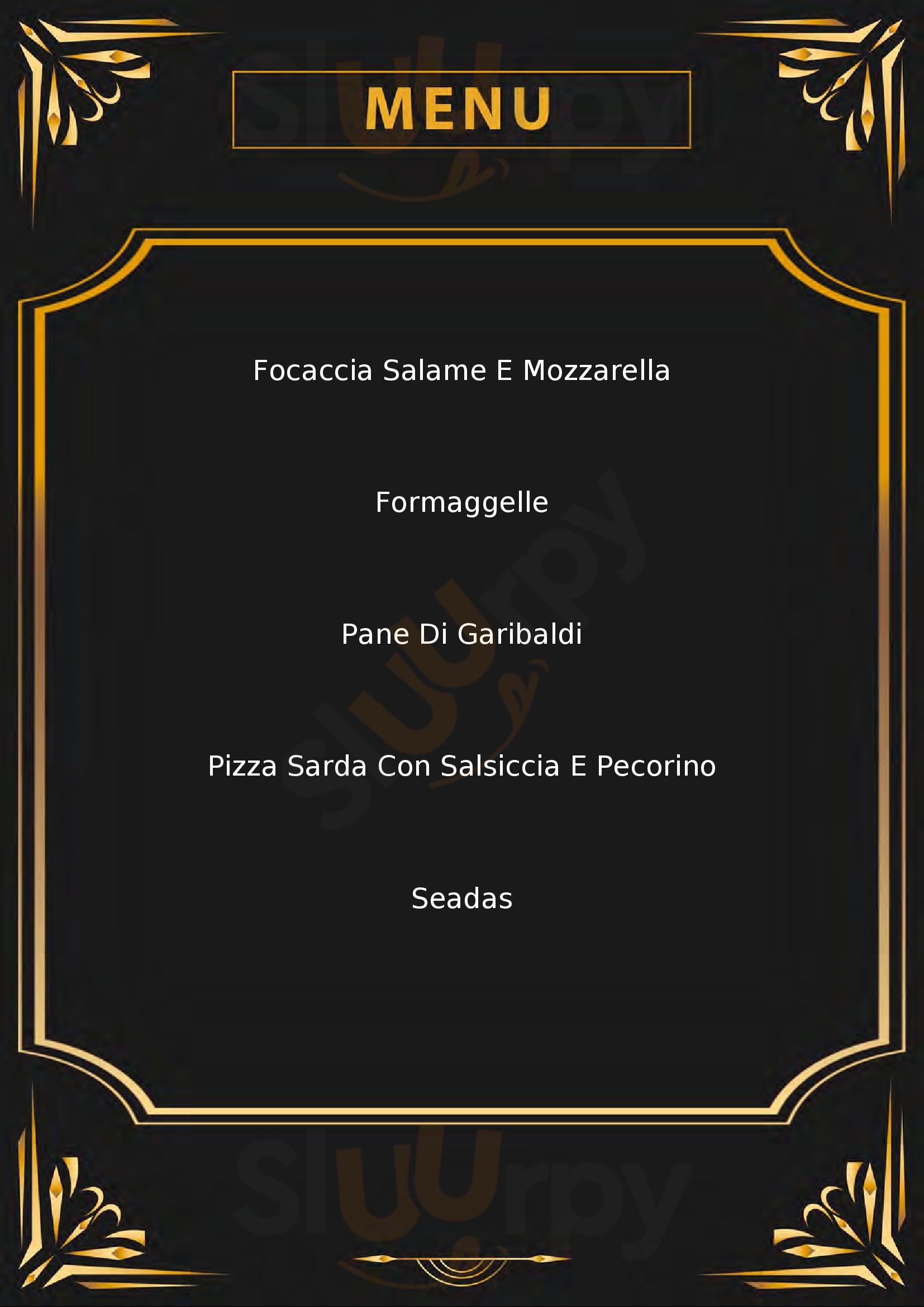 Bar Pizzeria Benatti La Maddalena menù 1 pagina