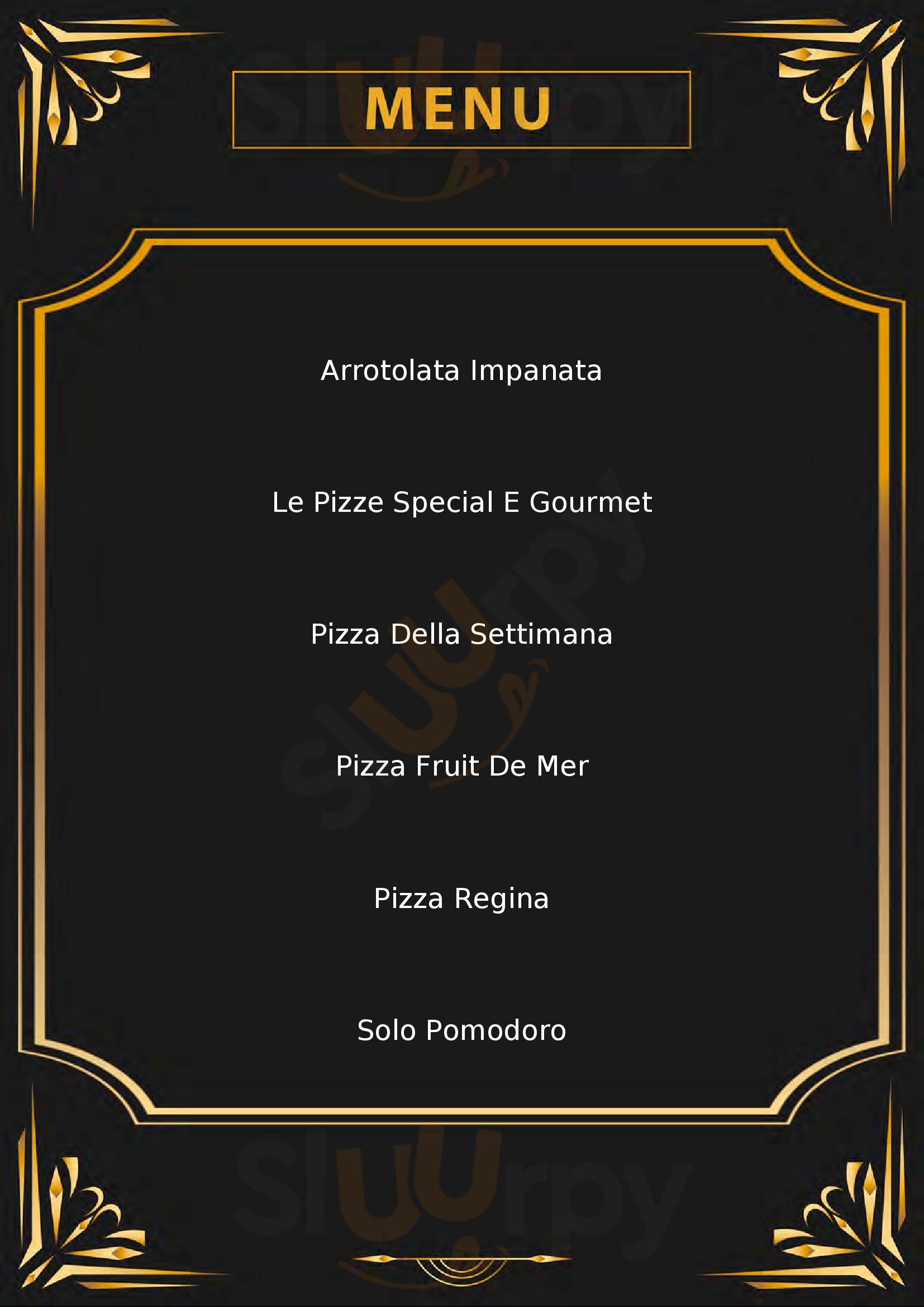Pizzeria La Fornarina Licata menù 1 pagina