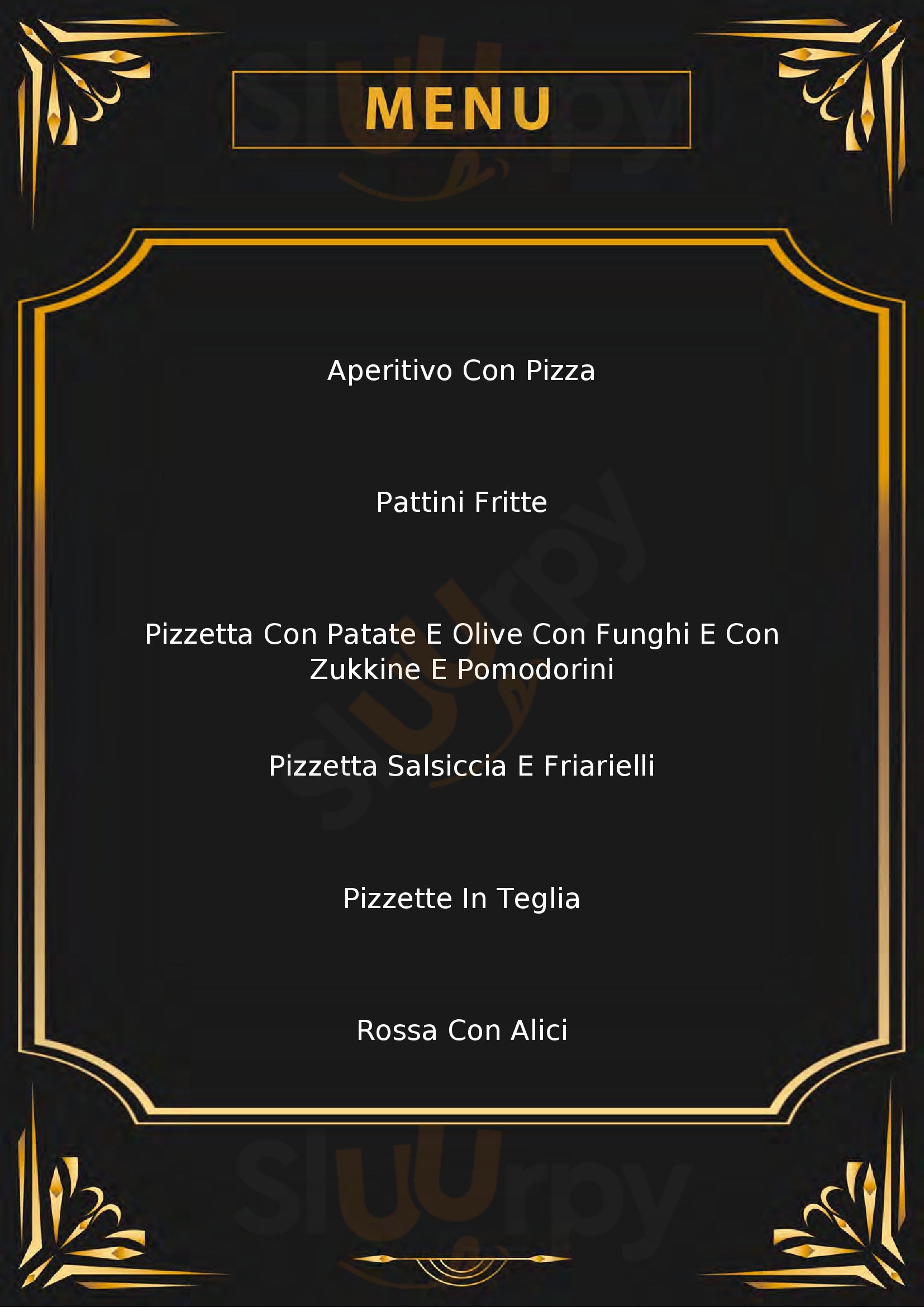 Trieste Pizza Fano menù 1 pagina