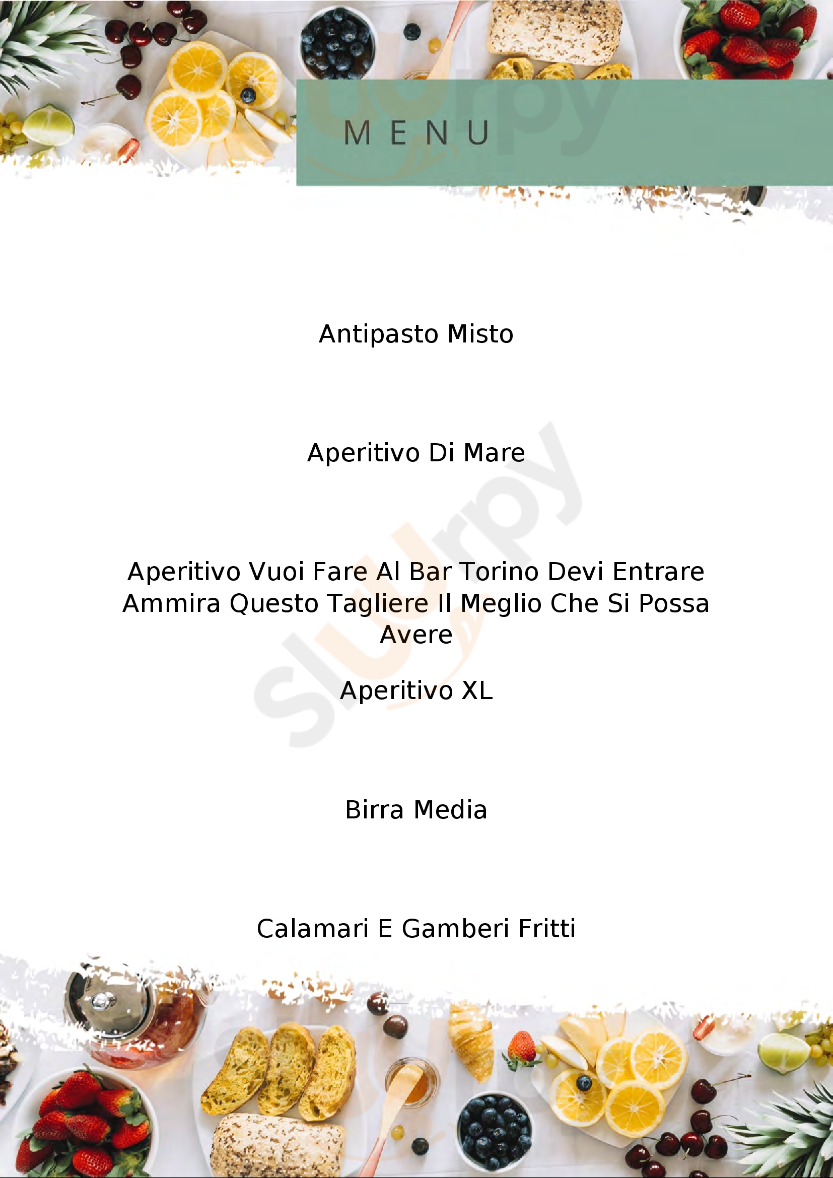 Cafè Torino Borghetto Santo Spirito menù 1 pagina