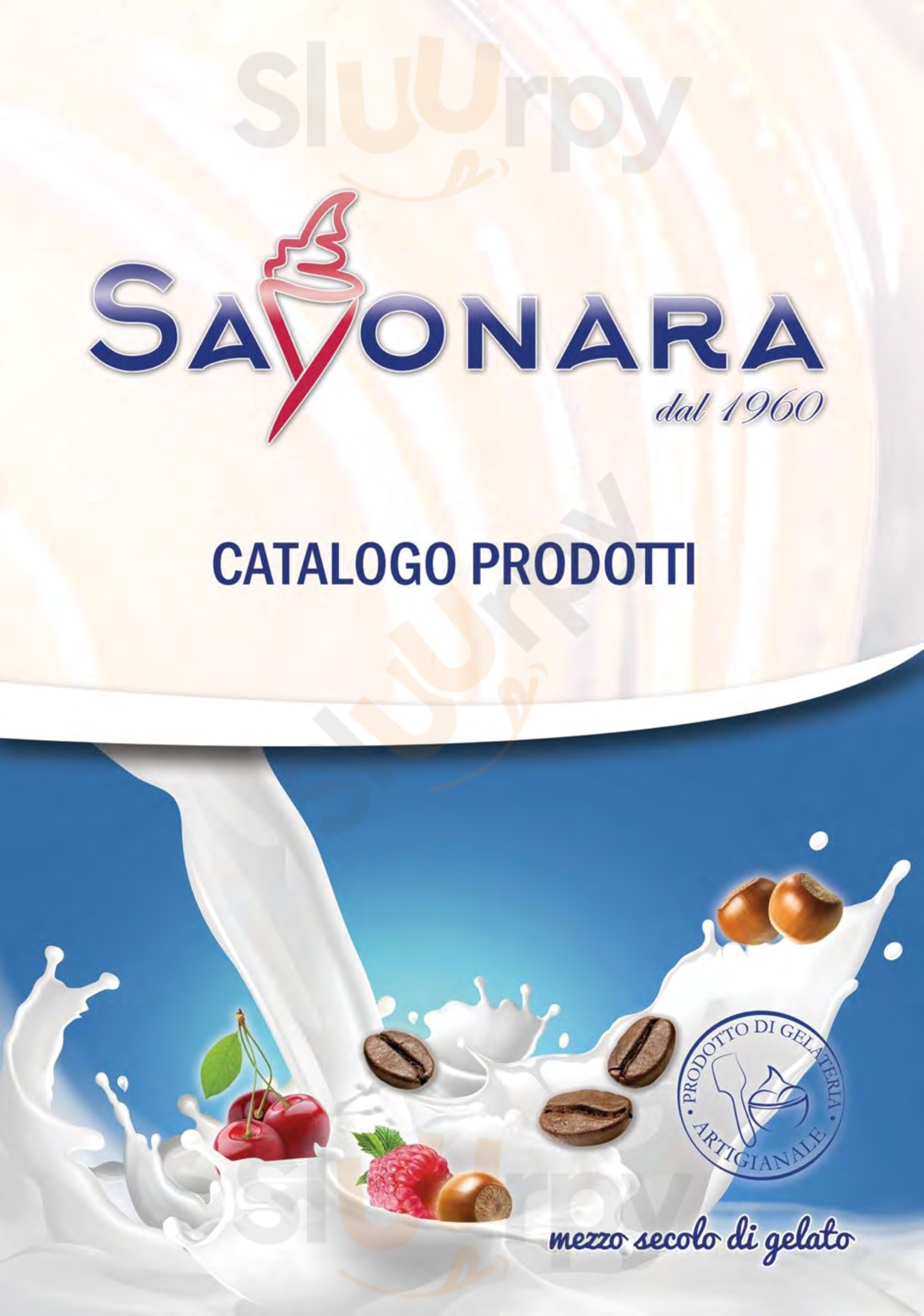 Sayonara il Gelato Minturno menù 1 pagina