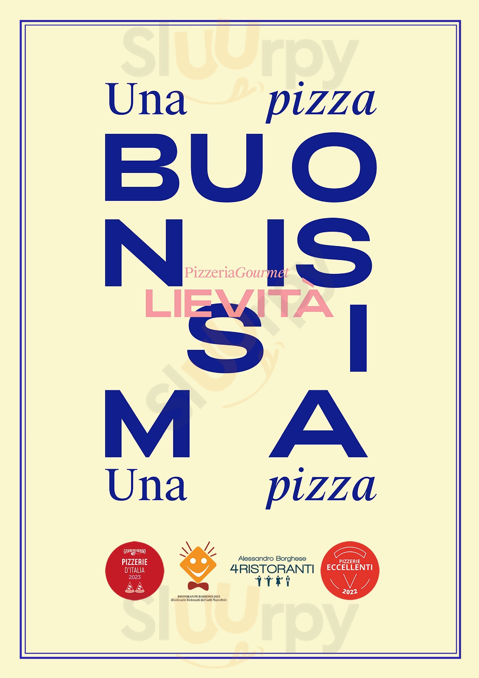 Lievità Sempione - Pizzeria Gourmet Milano menù 1 pagina