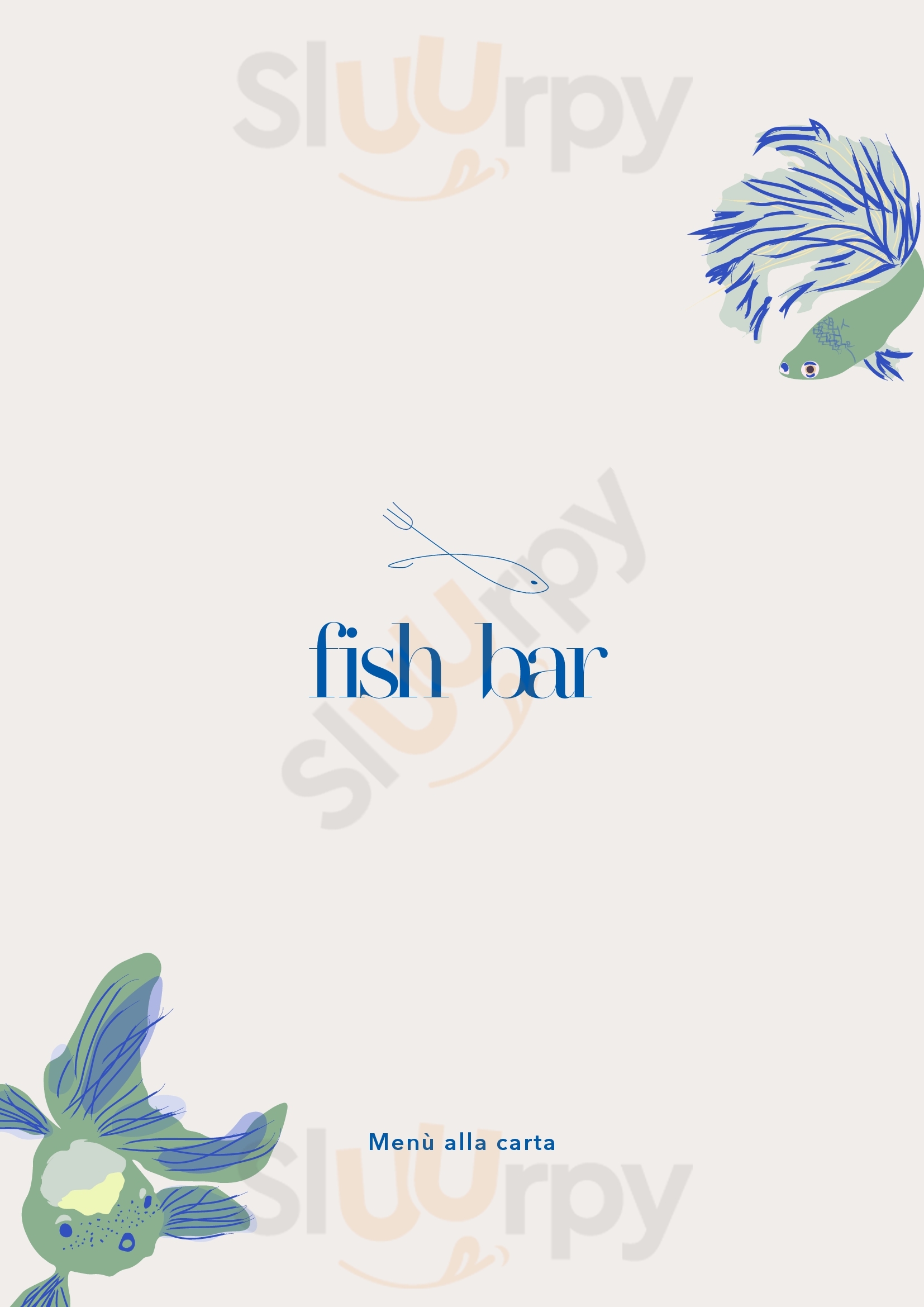 Fish Bar Trezzo sull'Adda menù 1 pagina