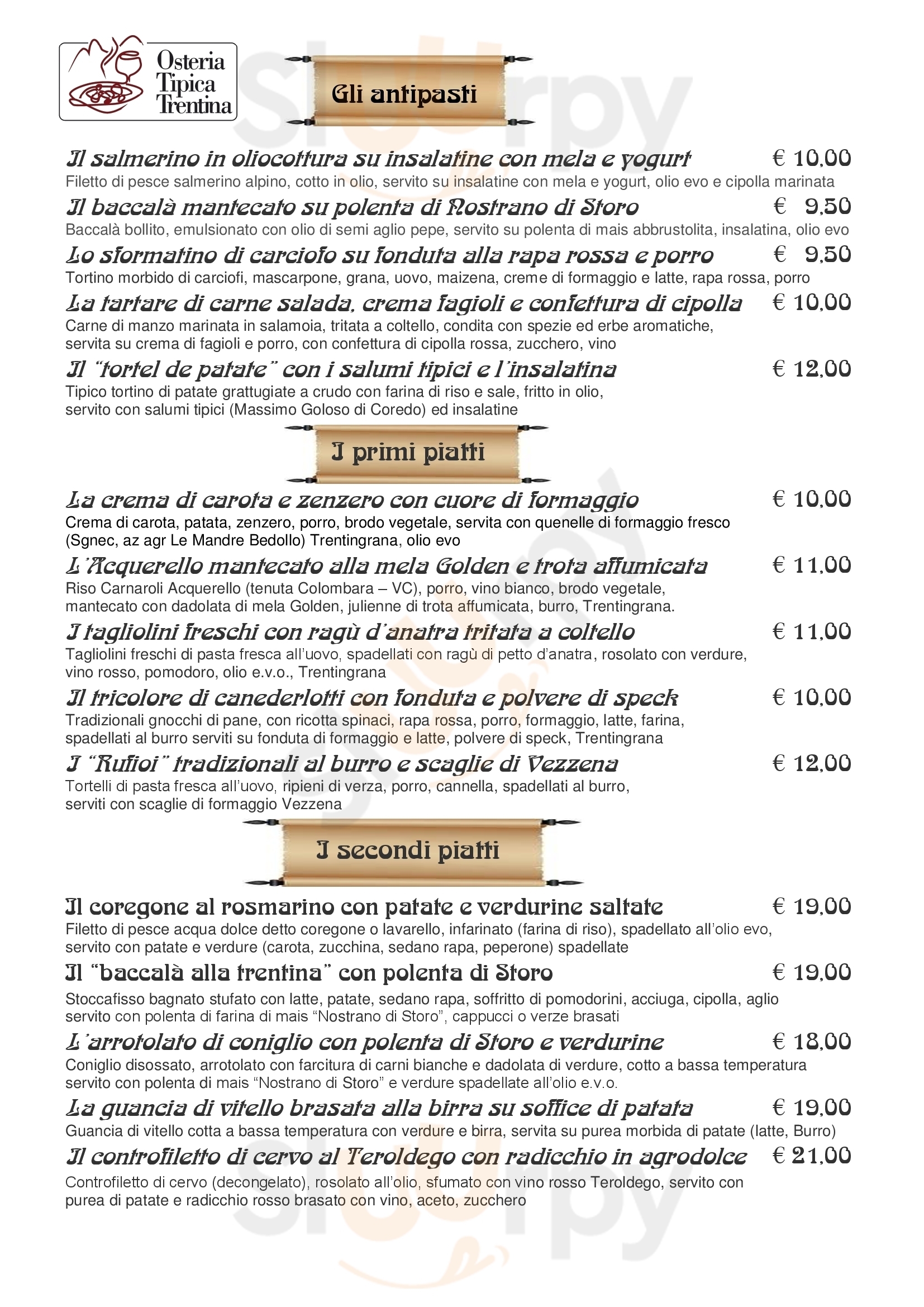 Ristorante Il Libertino Trento Trento menù 1 pagina