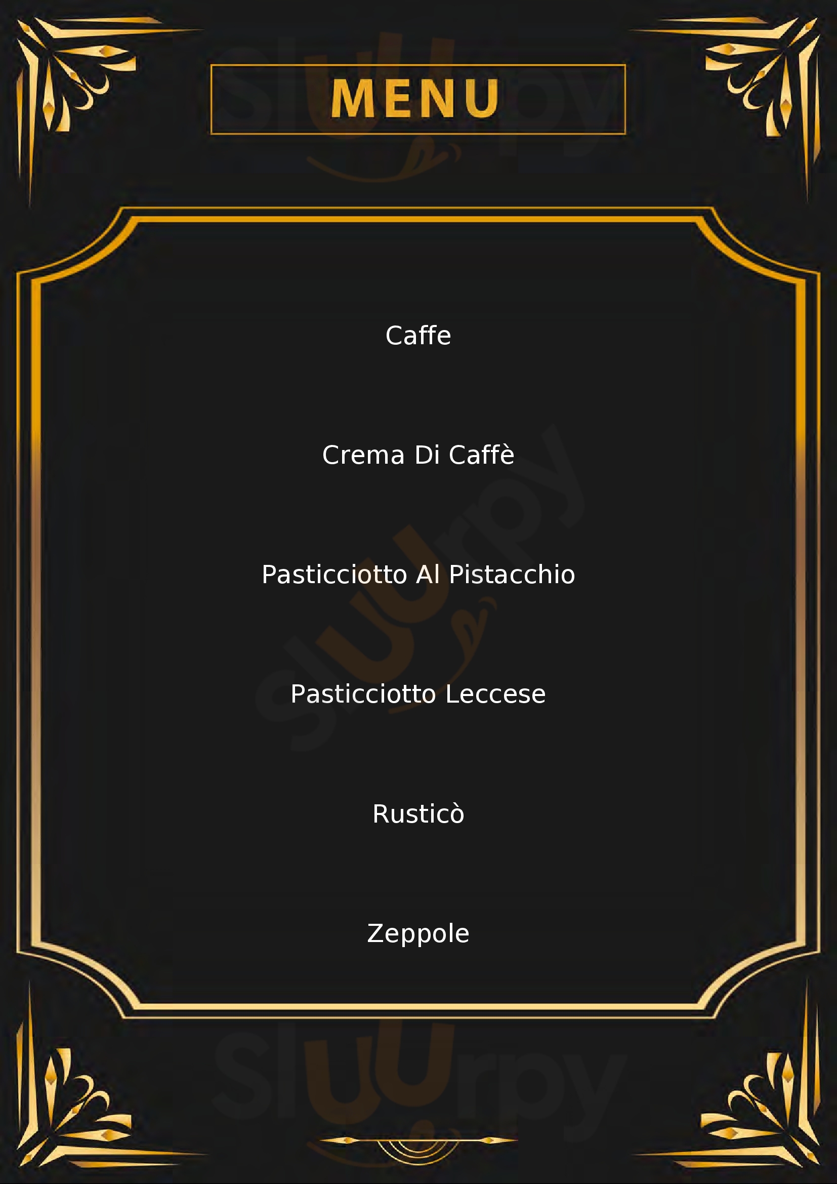 Garden Coffee di De Franceschi Domenico Lecce menù 1 pagina