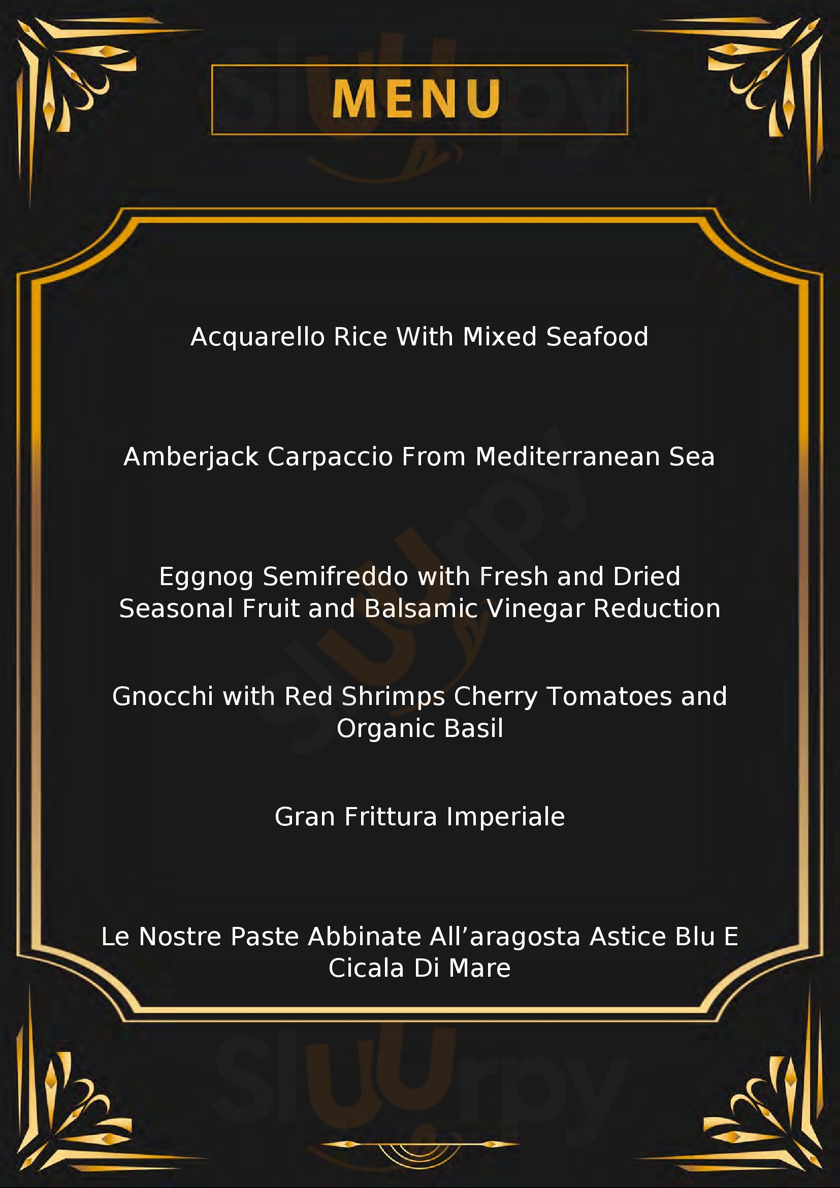 Pescado Seafood Restaurant Roma menù 1 pagina
