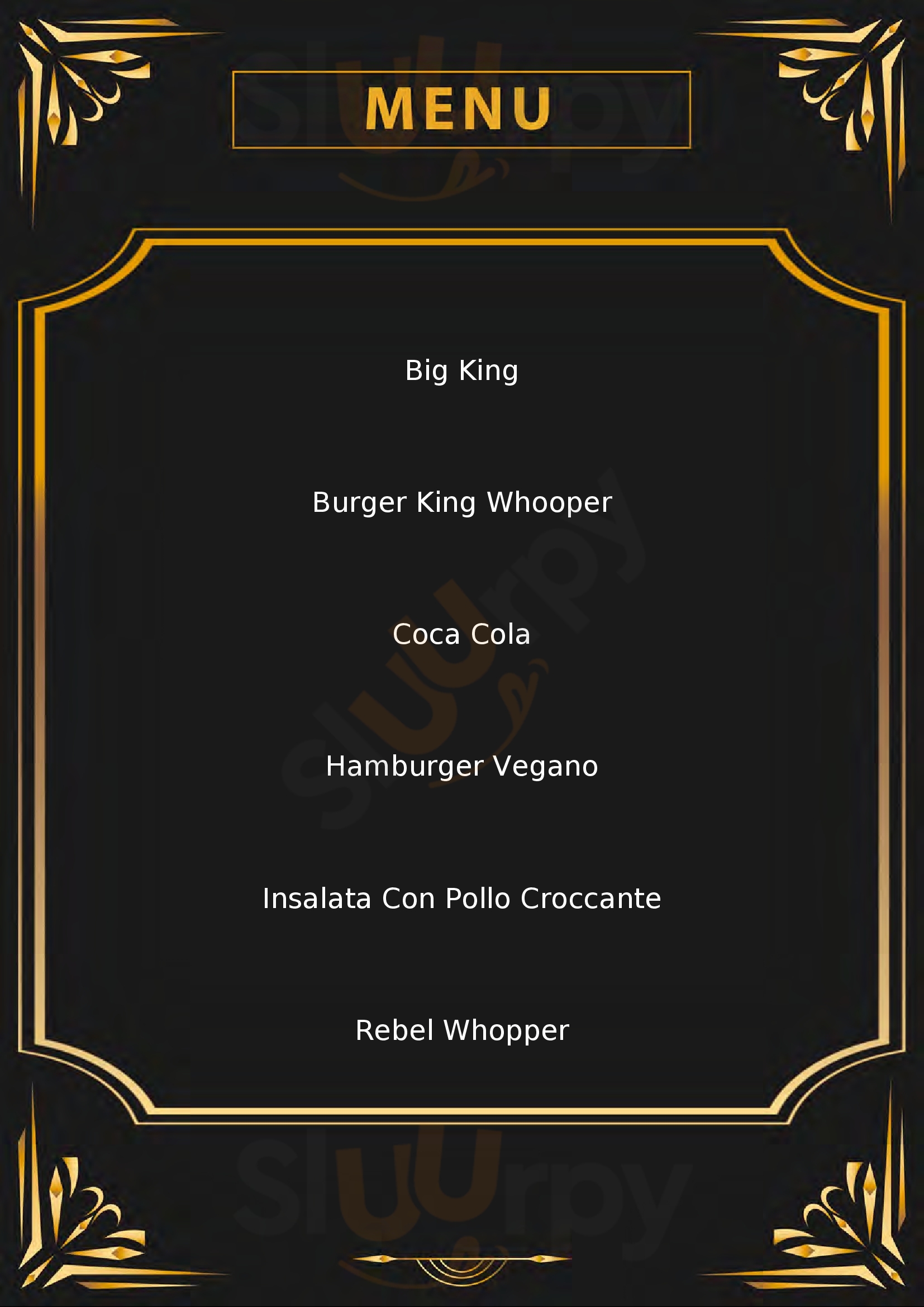 Burger King Concesio Brescia menù 1 pagina