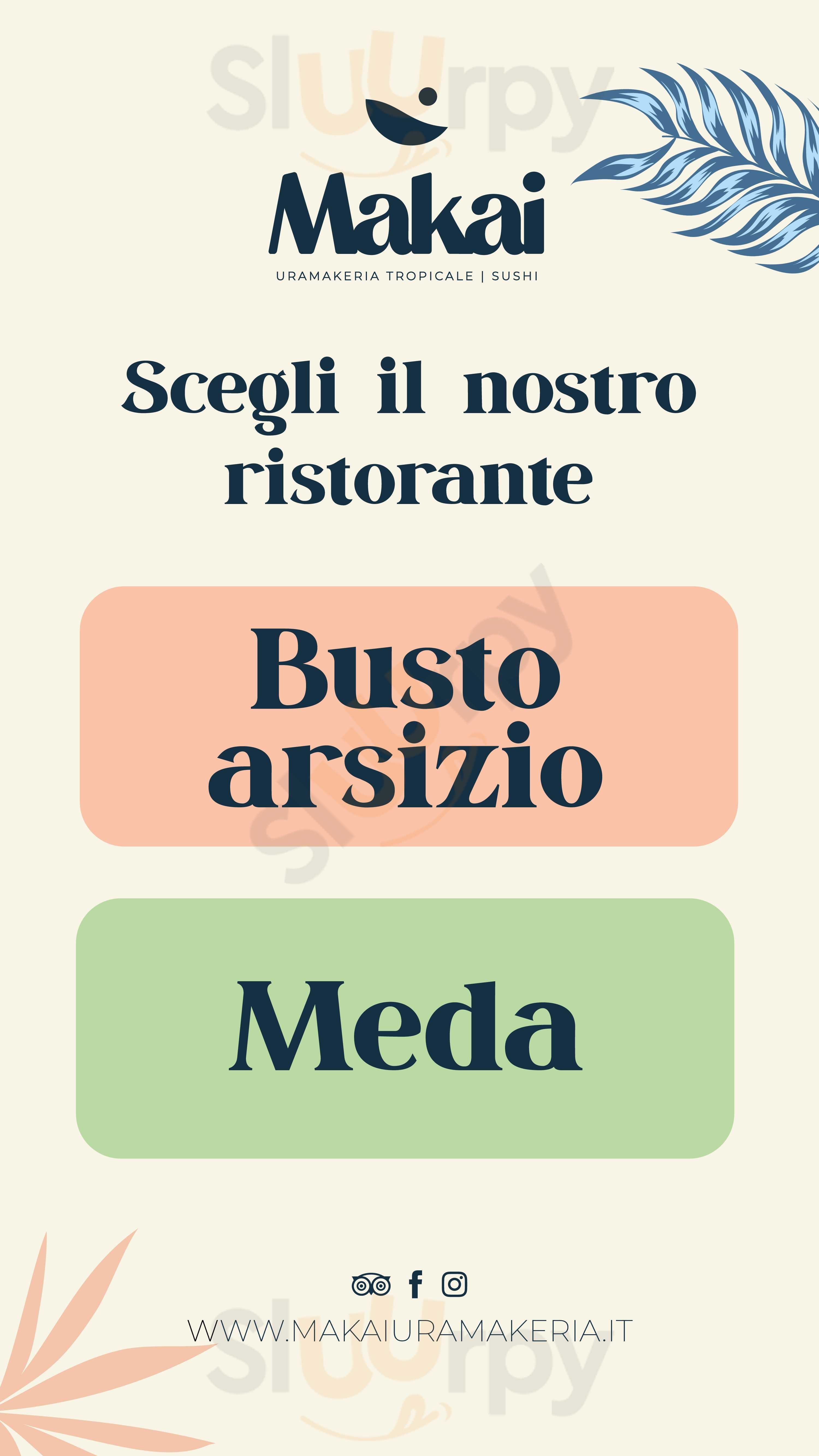 Makai Uramakeria Busto Arsizio menù 1 pagina