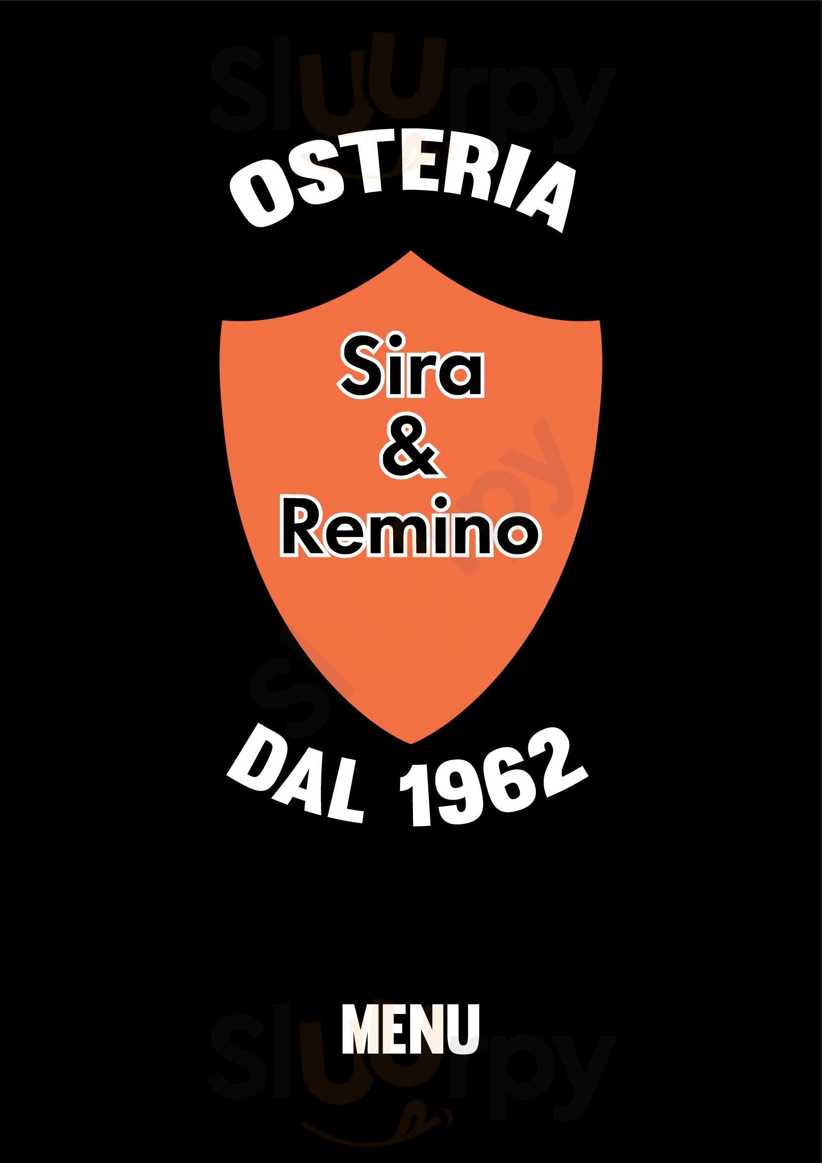 Sira e Remino - L'Osteria a Siena Siena menù 1 pagina