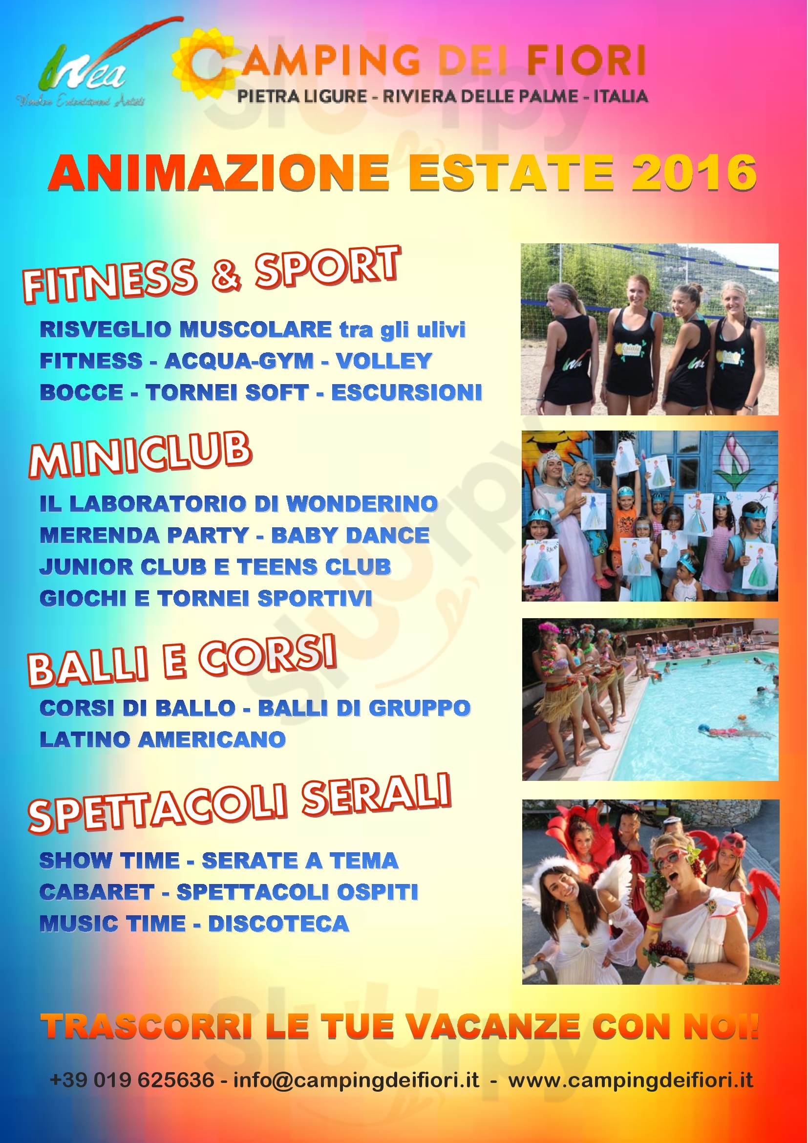 Ristorante Del Camping Dei Fiori Pietra Ligure menù 1 pagina