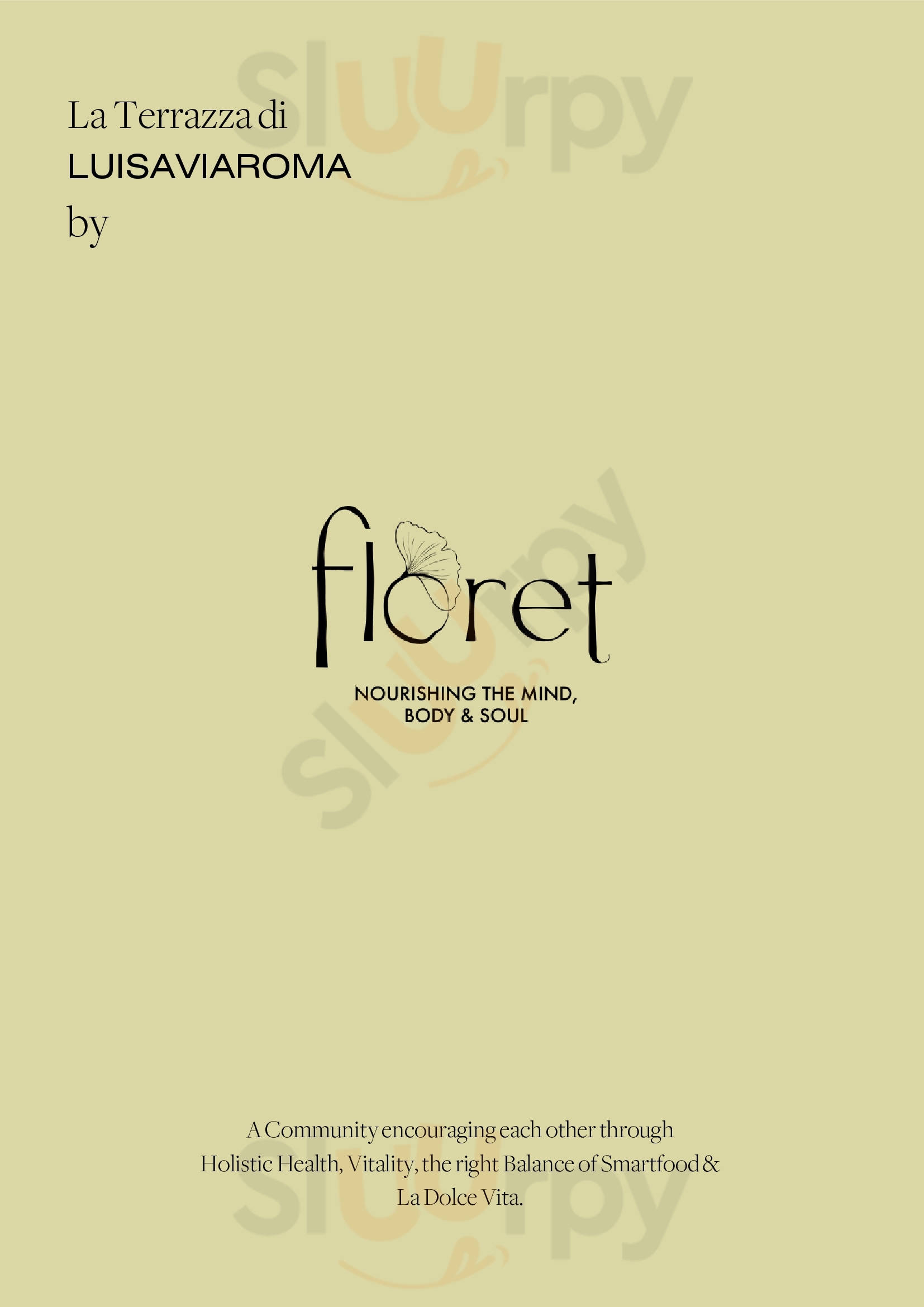 Floret - Artisan Kitchen & Bar Portiglioni menù 1 pagina