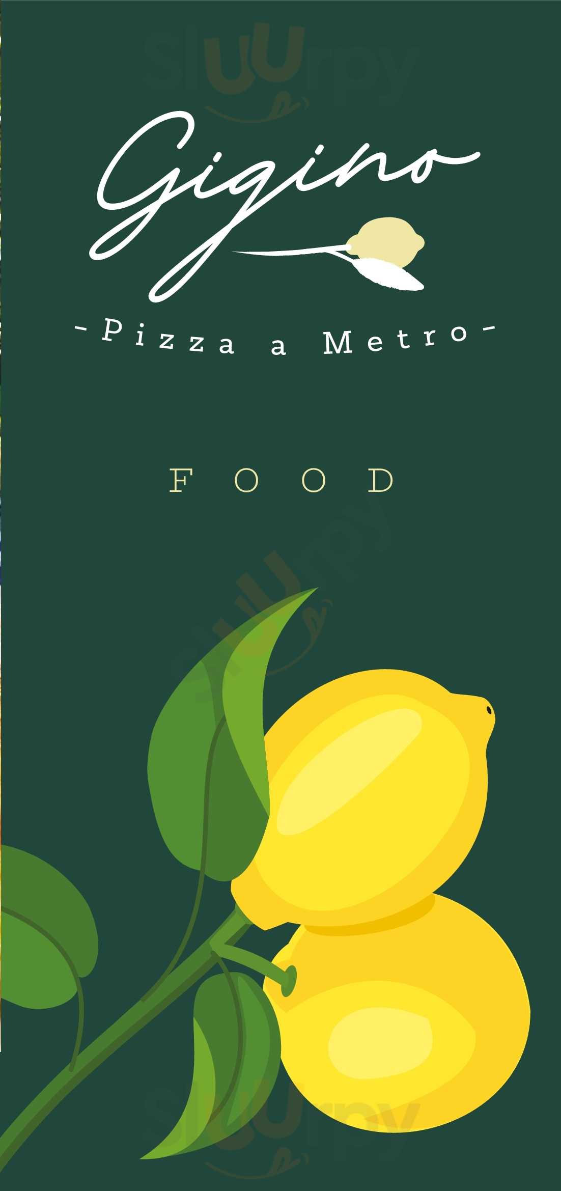 Gigino Pizza A Metro Milano menù 1 pagina