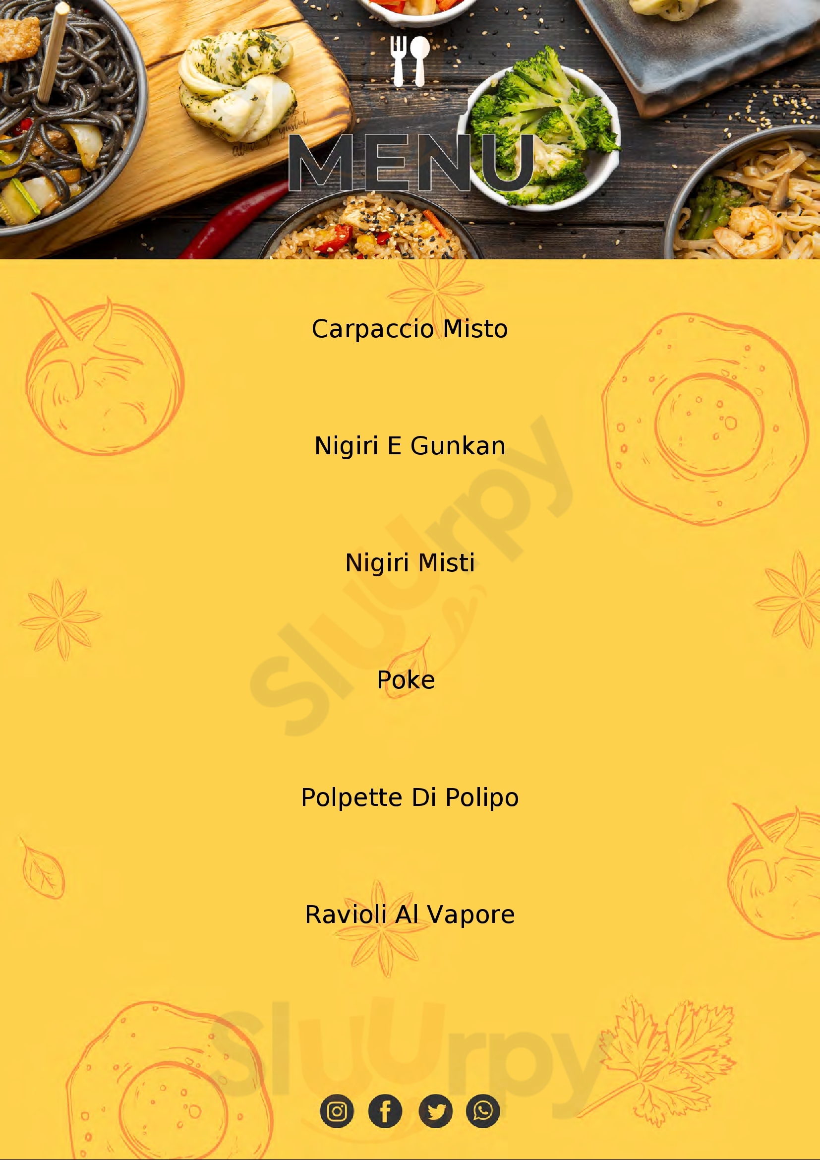 Zuru sushi Reggio Calabria menù 1 pagina
