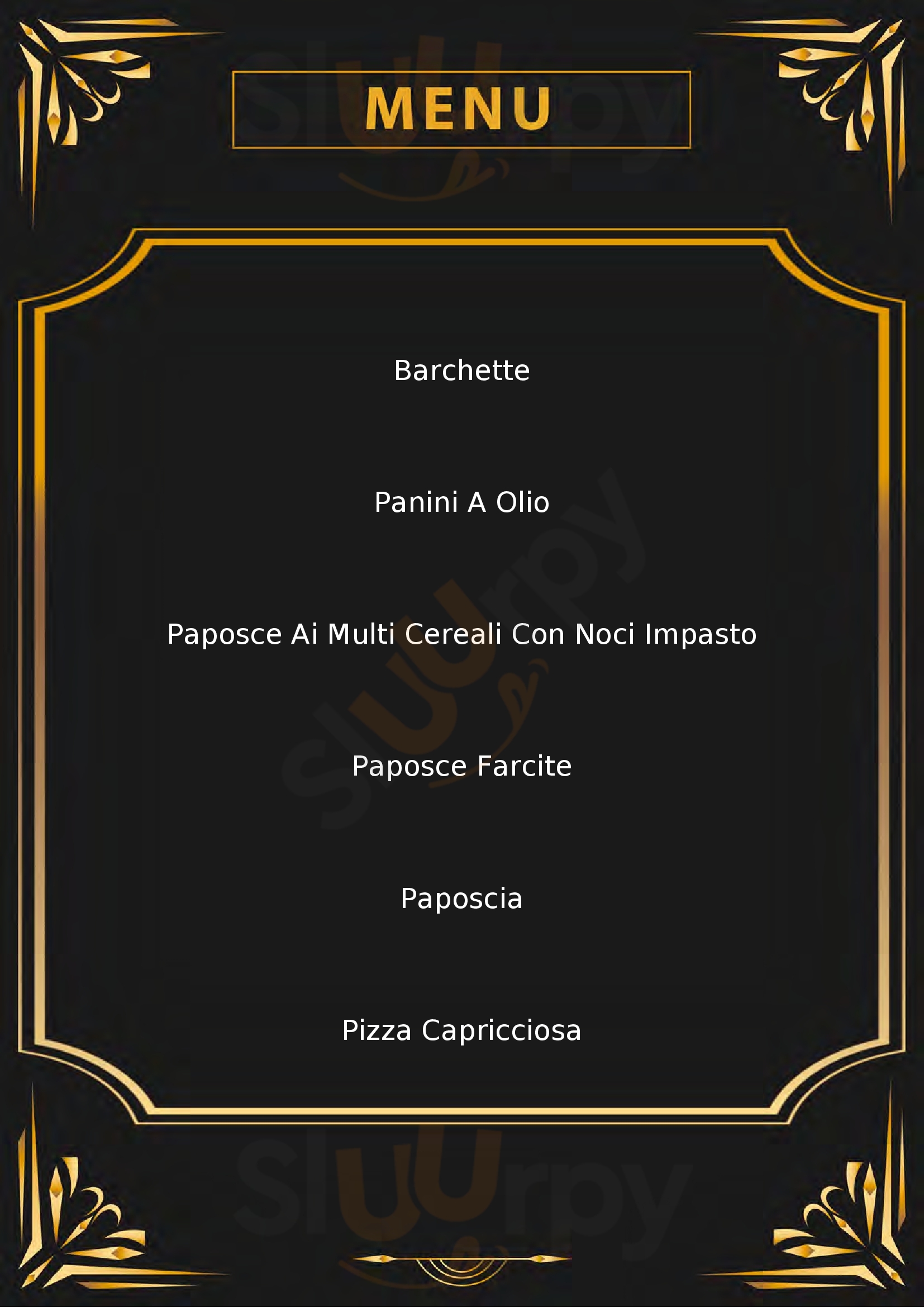 Pizzeria Paposceria San Michele Peschici menù 1 pagina
