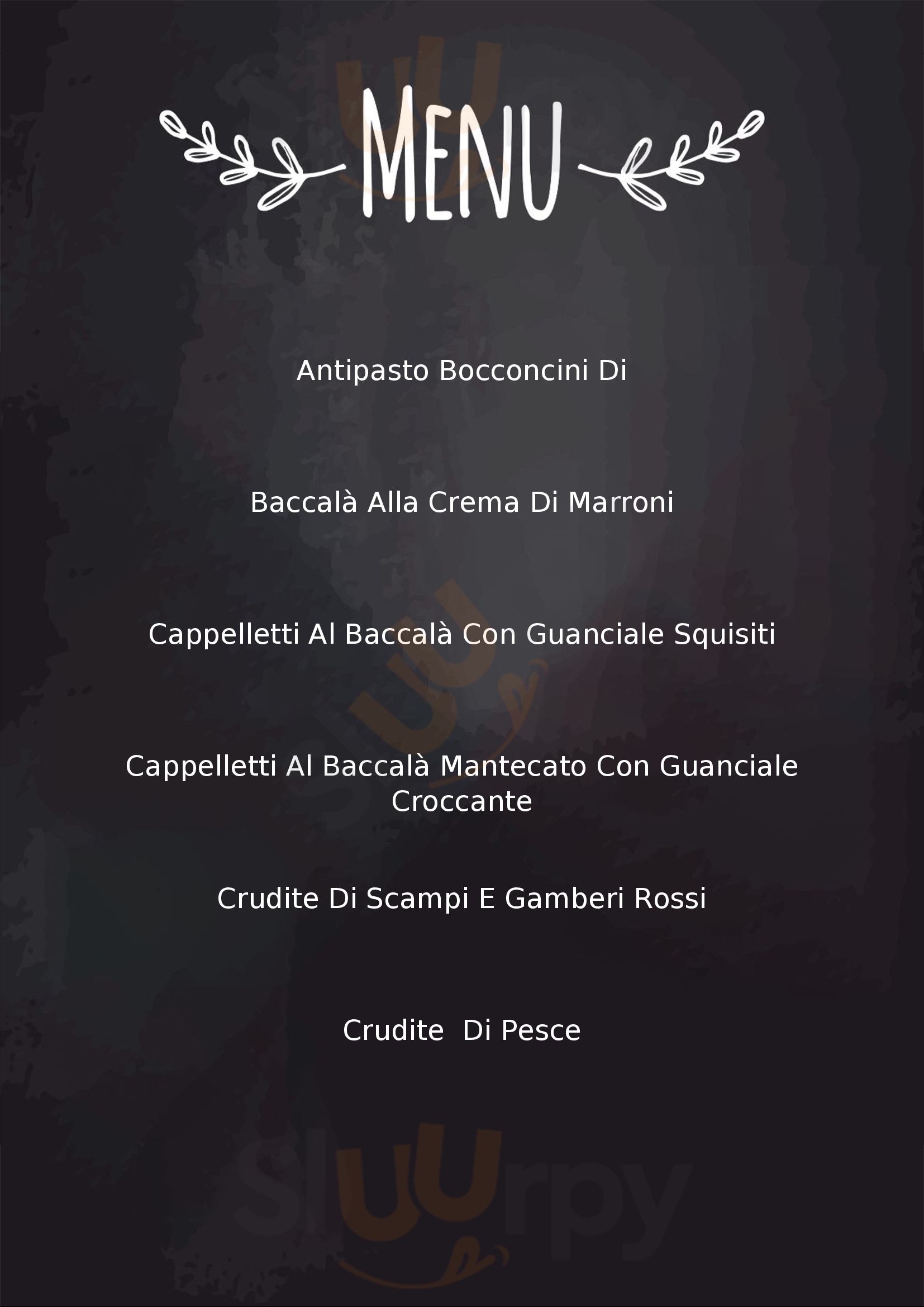 Opera Sapori Osteria Cucina Massa Lombarda menù 1 pagina