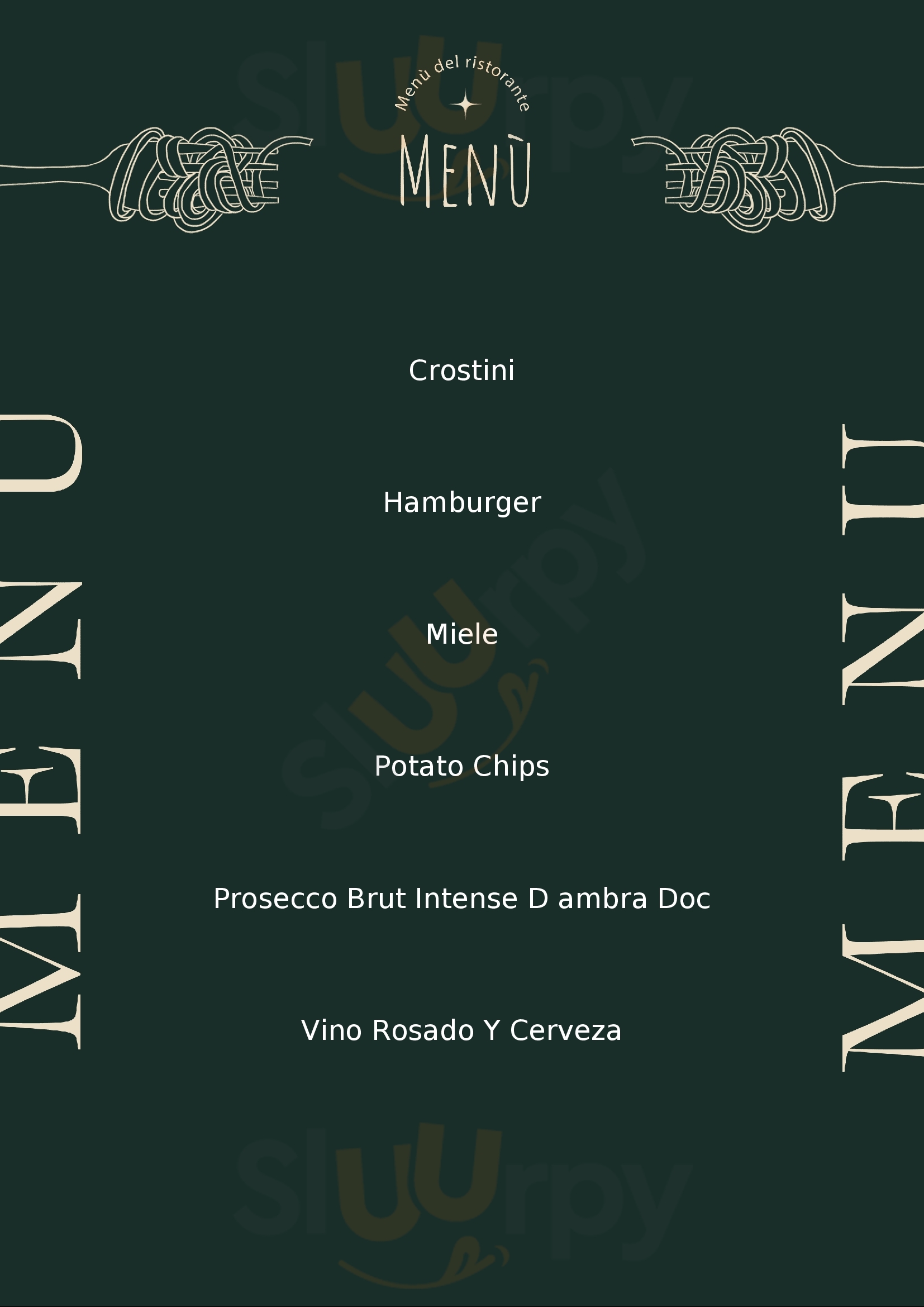 Grotta Divino Firenze menù 1 pagina