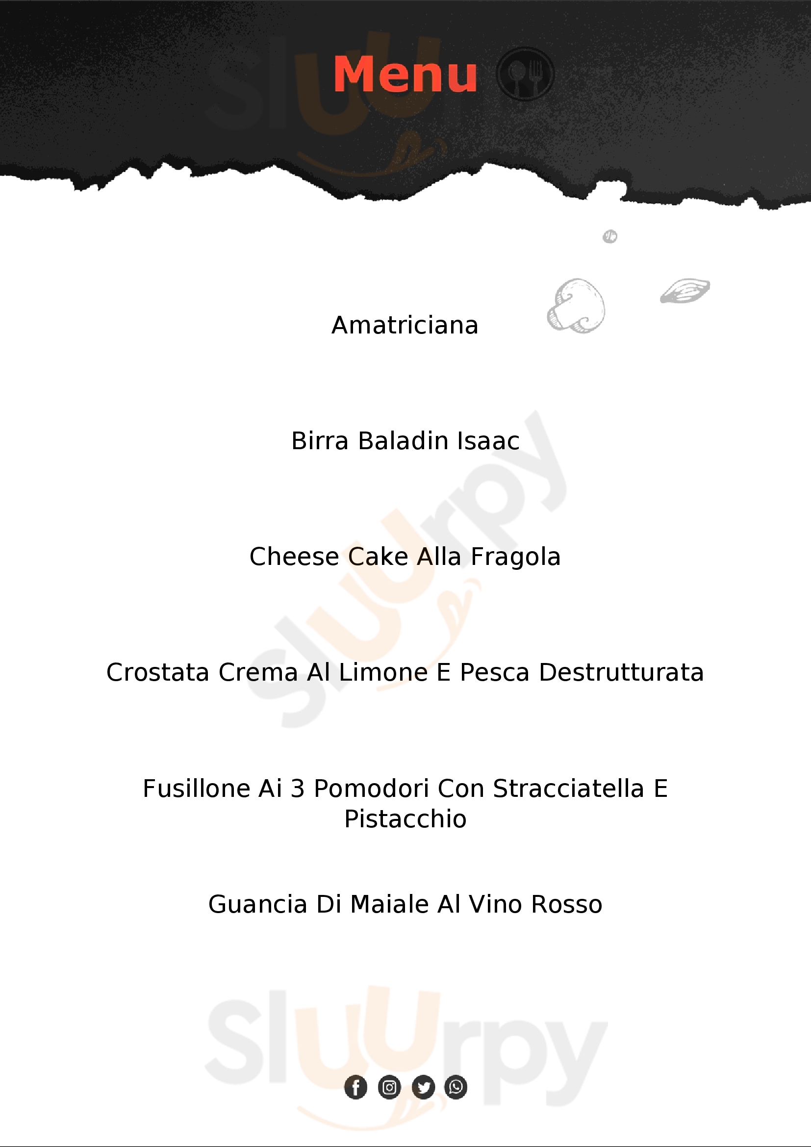 La Cantina-tradizione In Cucina- Formello menù 1 pagina