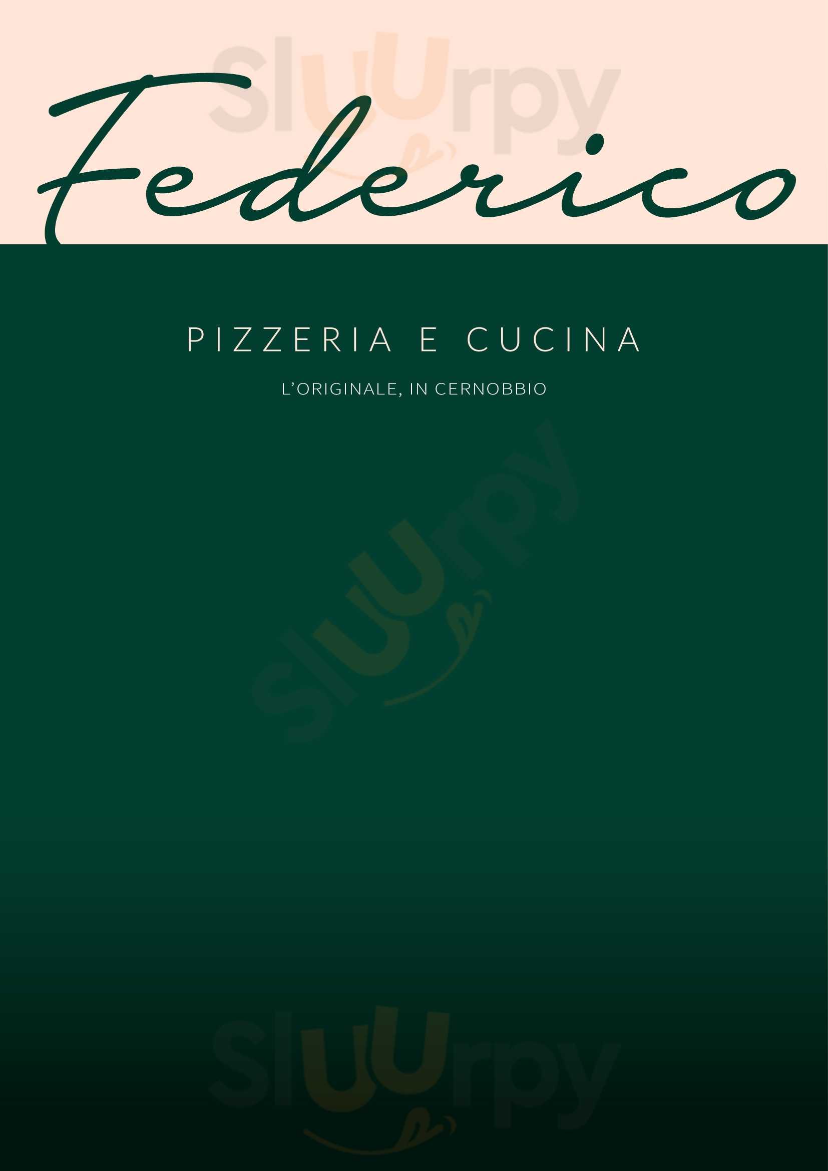 Federico Cernobbio Cernobbio menù 1 pagina