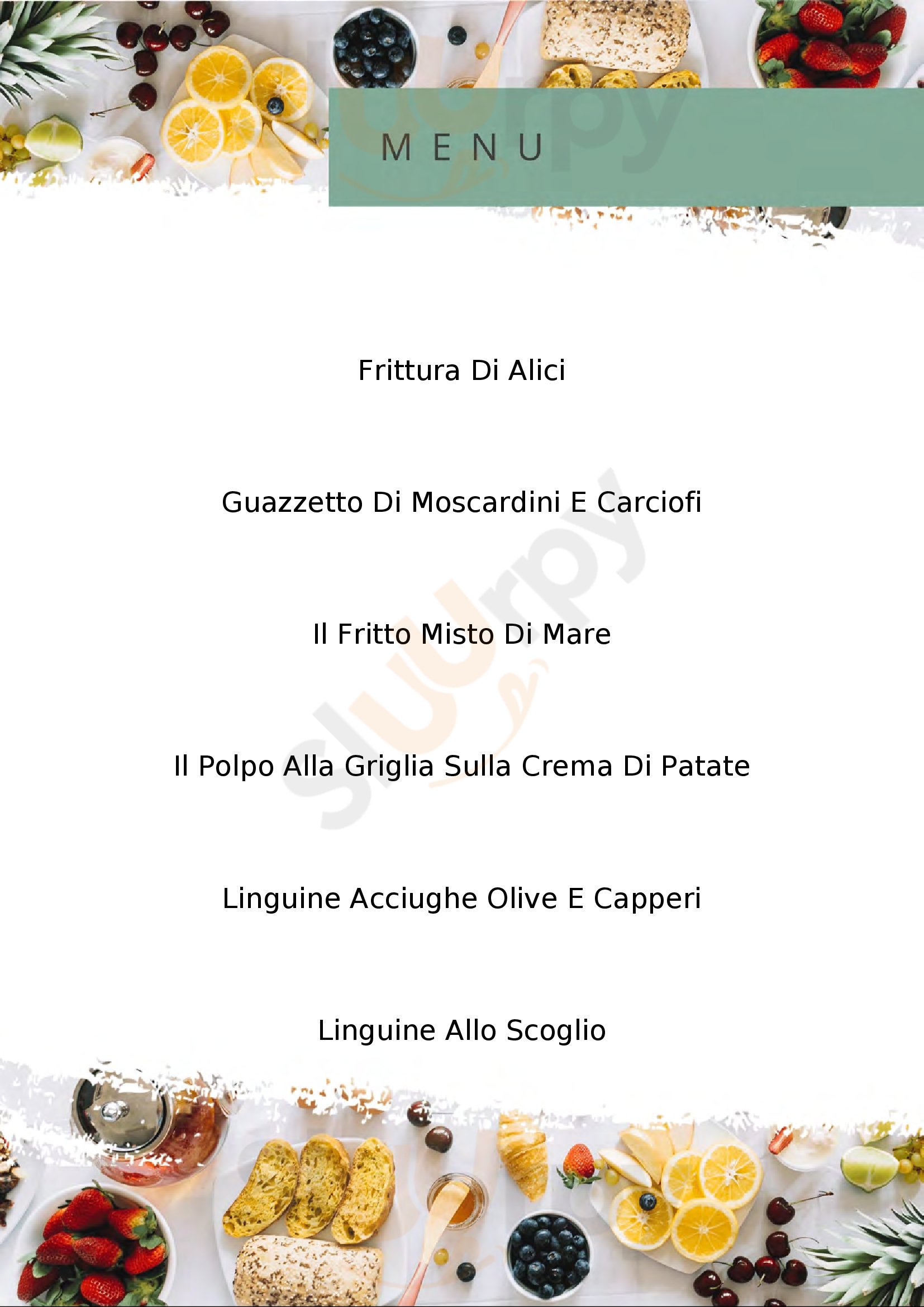 Ristorante Il Bagatto Celle Ligure menù 1 pagina