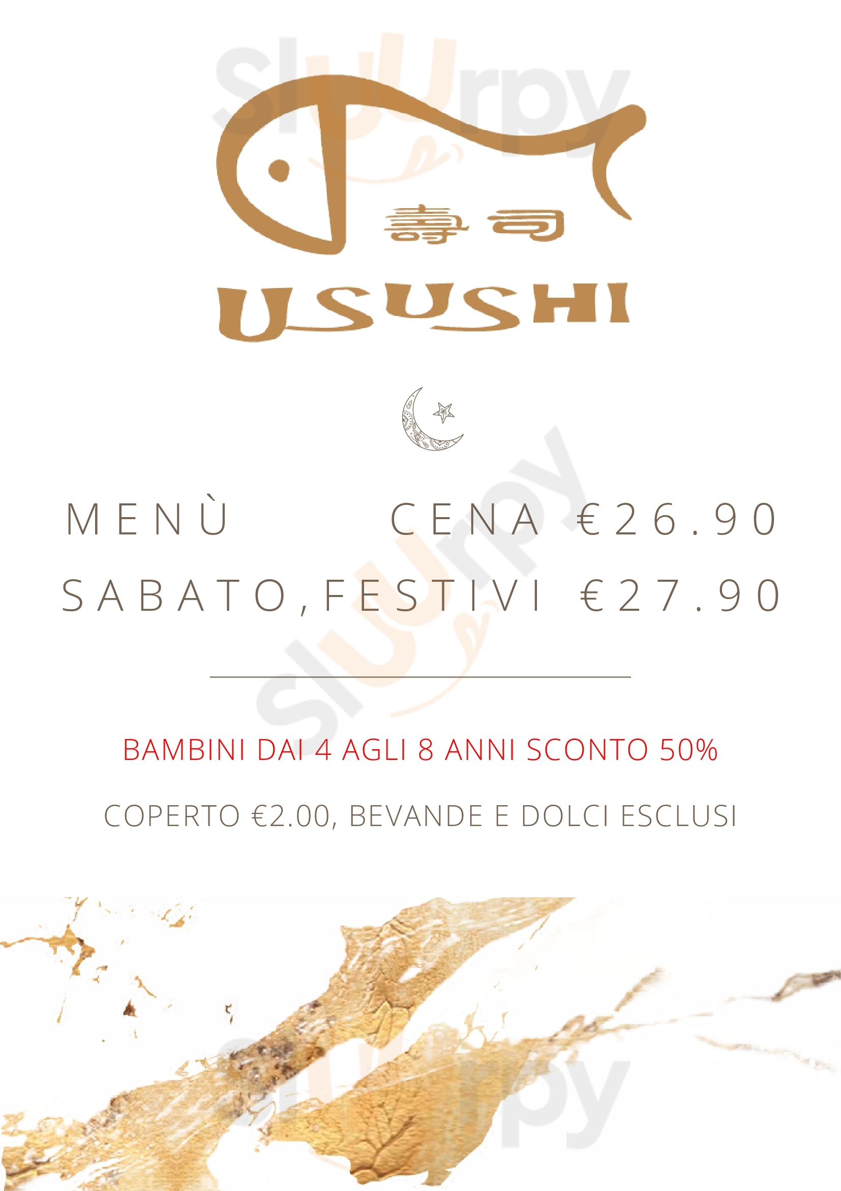 U Sushi 8 Mira menù 1 pagina