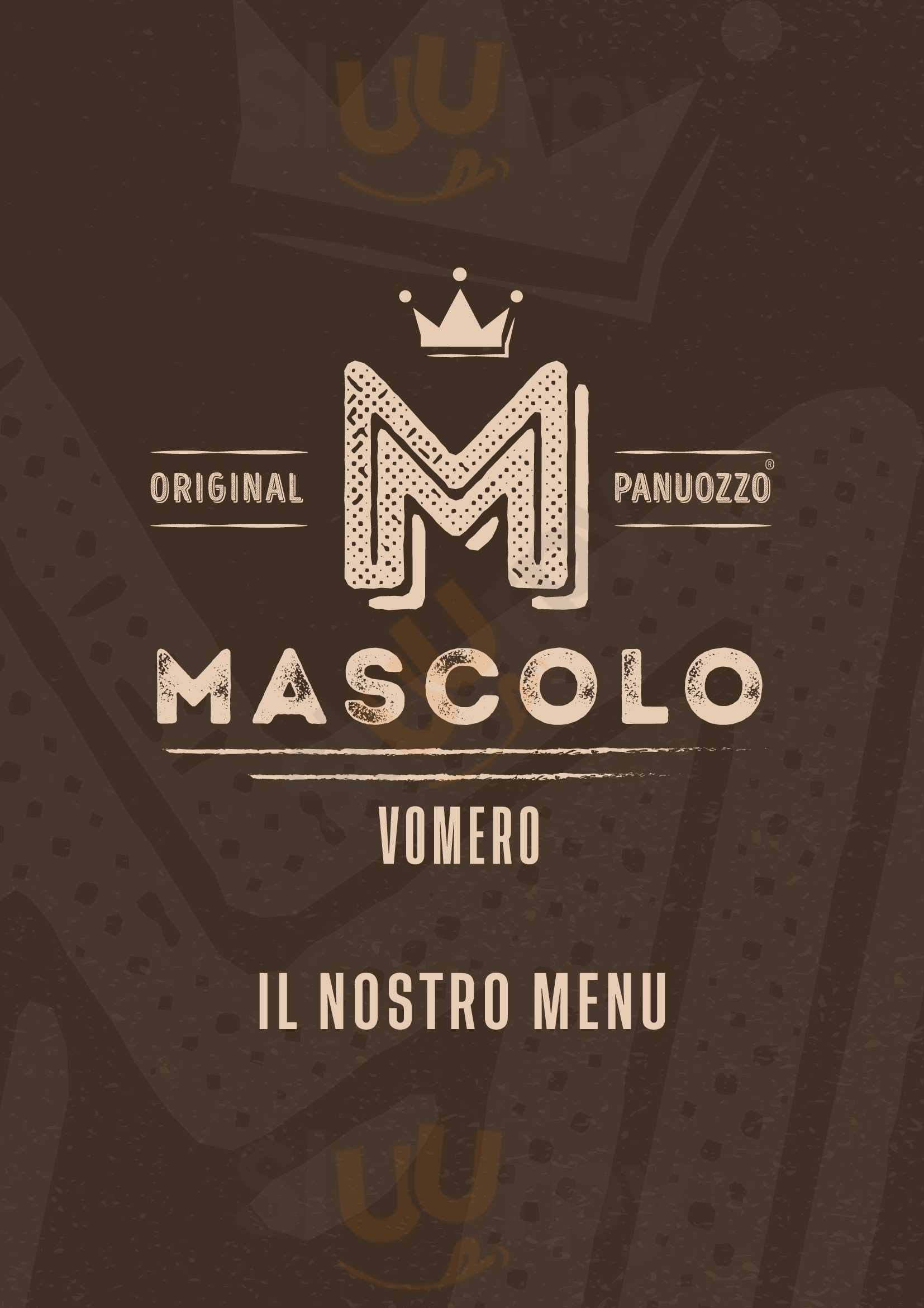Mascolo Panuozzo Original Vomero Napoli menù 1 pagina