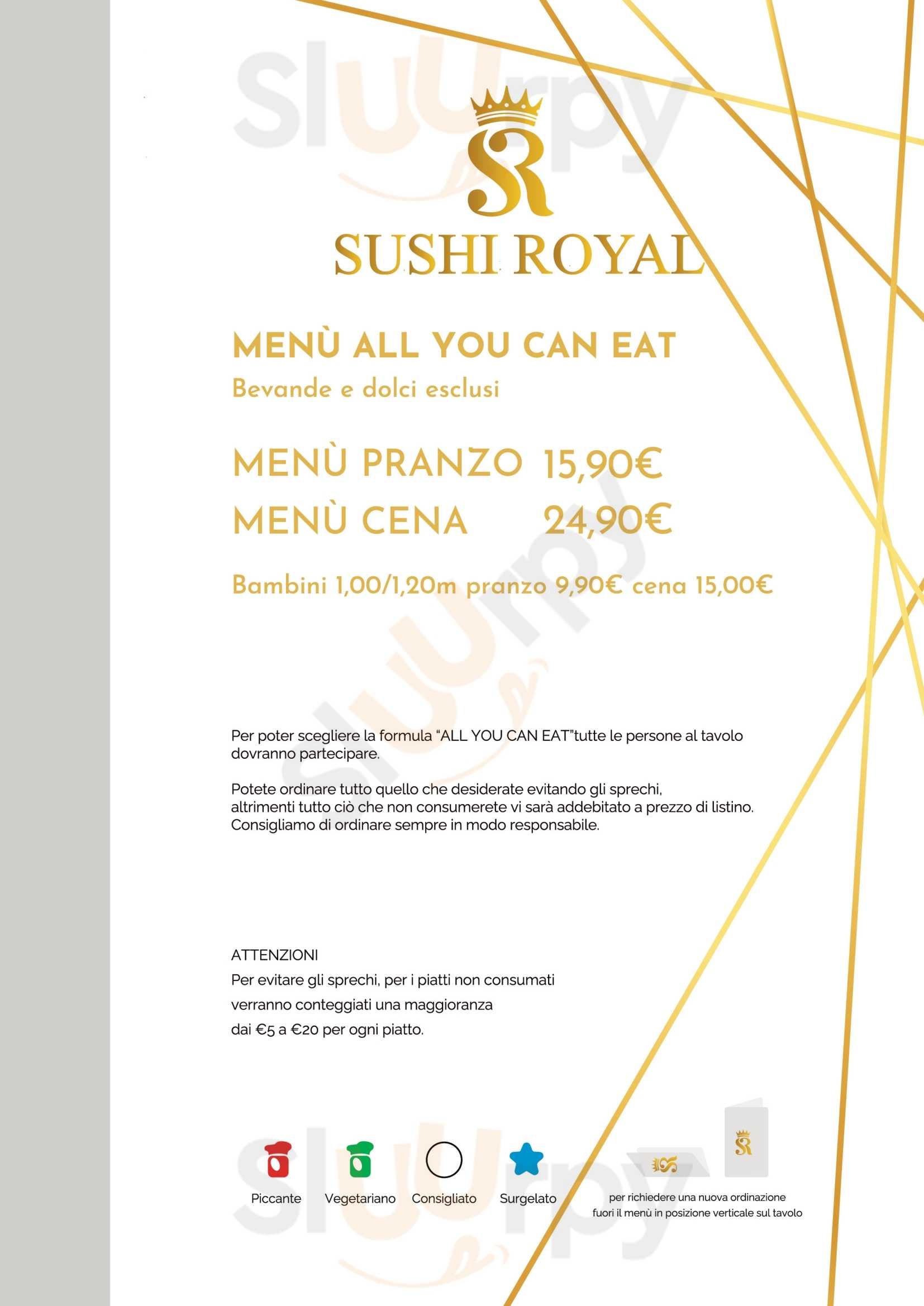Sushi Royal Chiavari menù 1 pagina