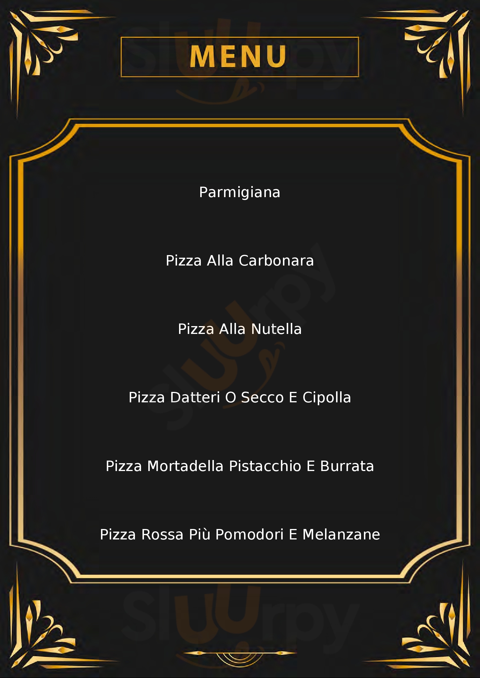 Pizzeria Nardone Portopalo di Capo Passero menù 1 pagina