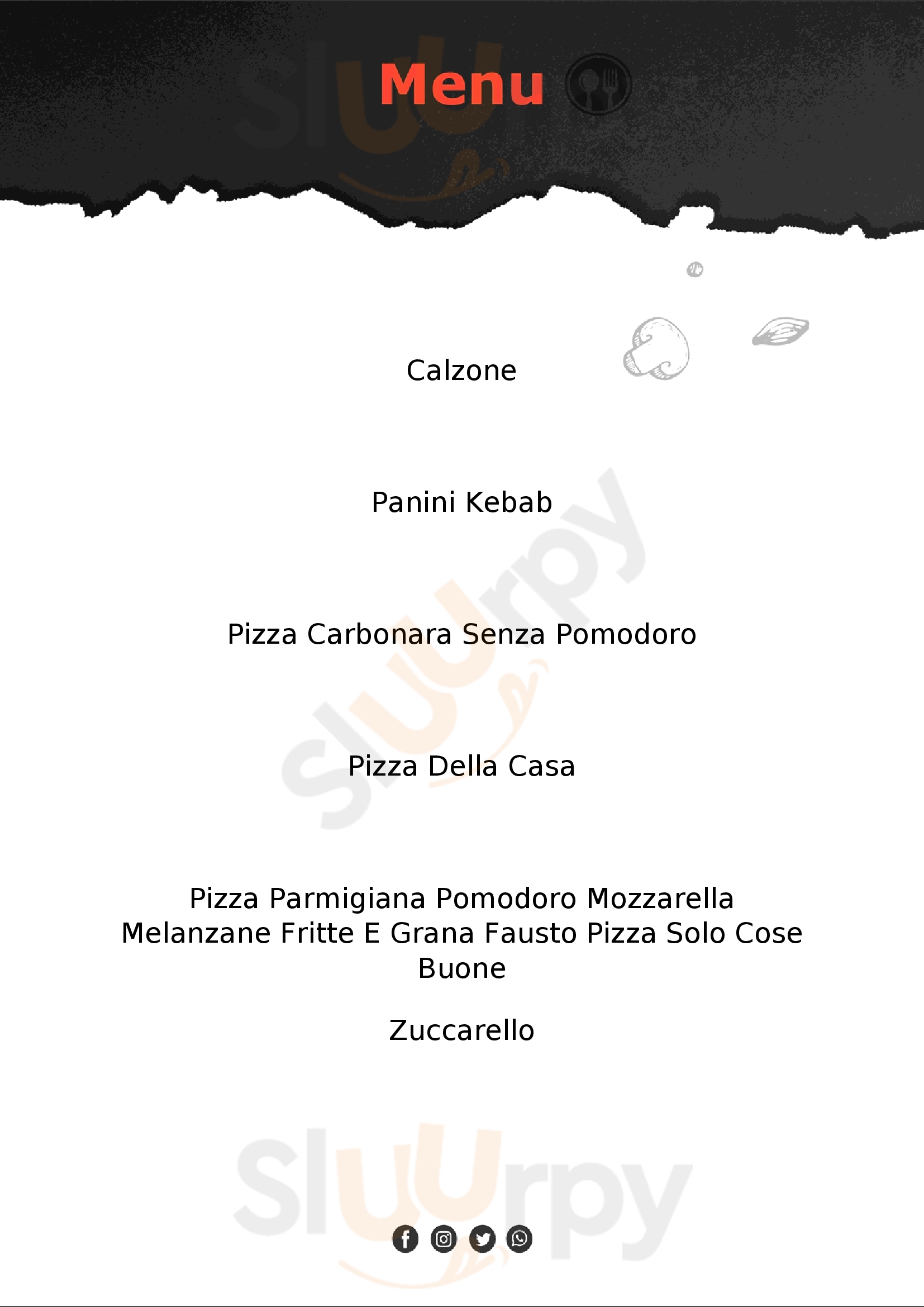 Fausto Pizza Nembro menù 1 pagina