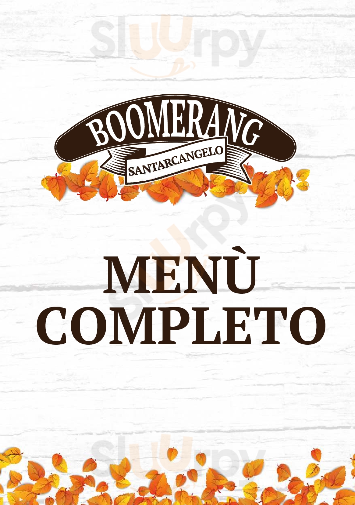 Boomerang Santarcangelo Santarcangelo di Romagna menù 1 pagina