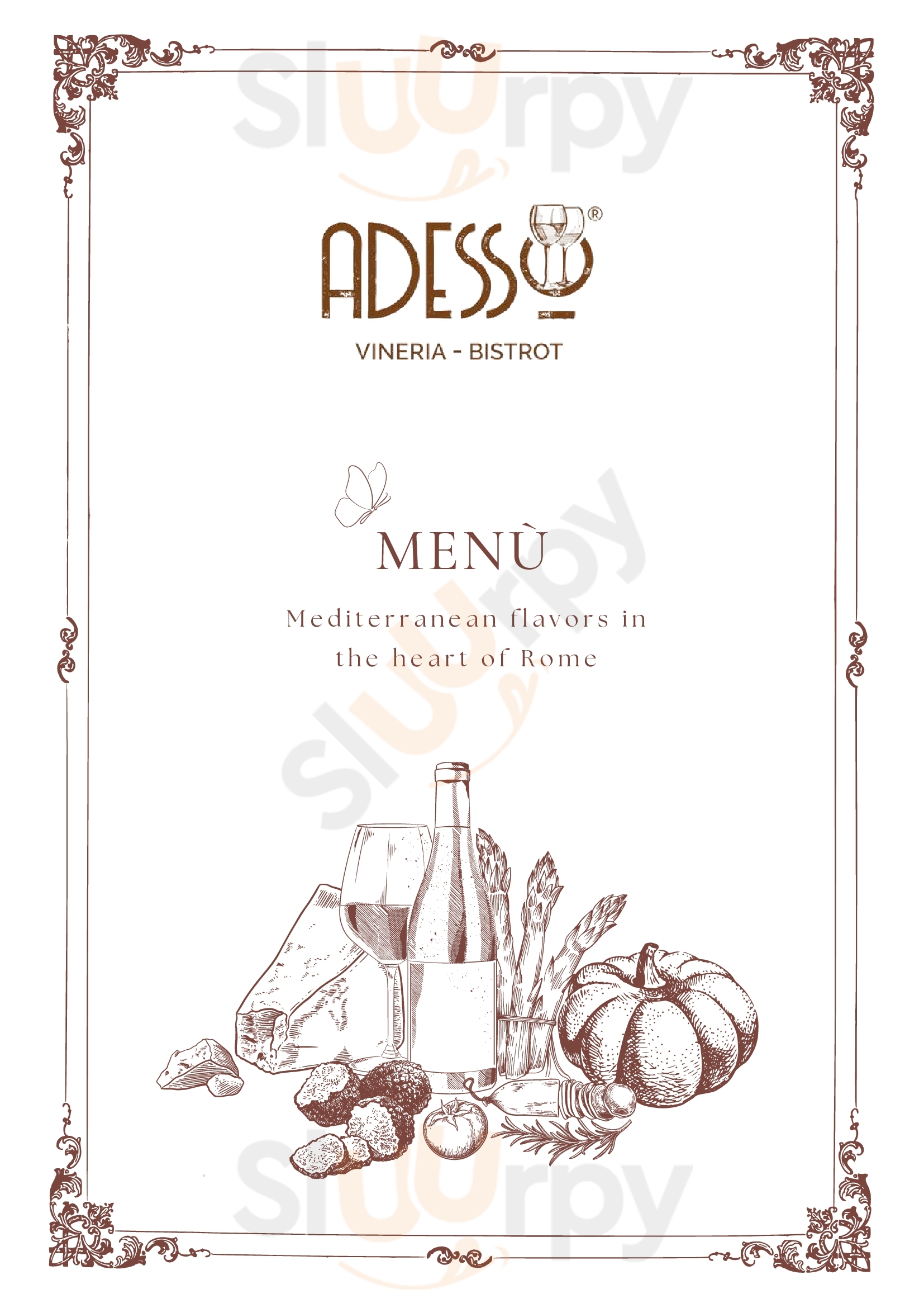 ADESSO Vineria-Bistrot Roma menù 1 pagina