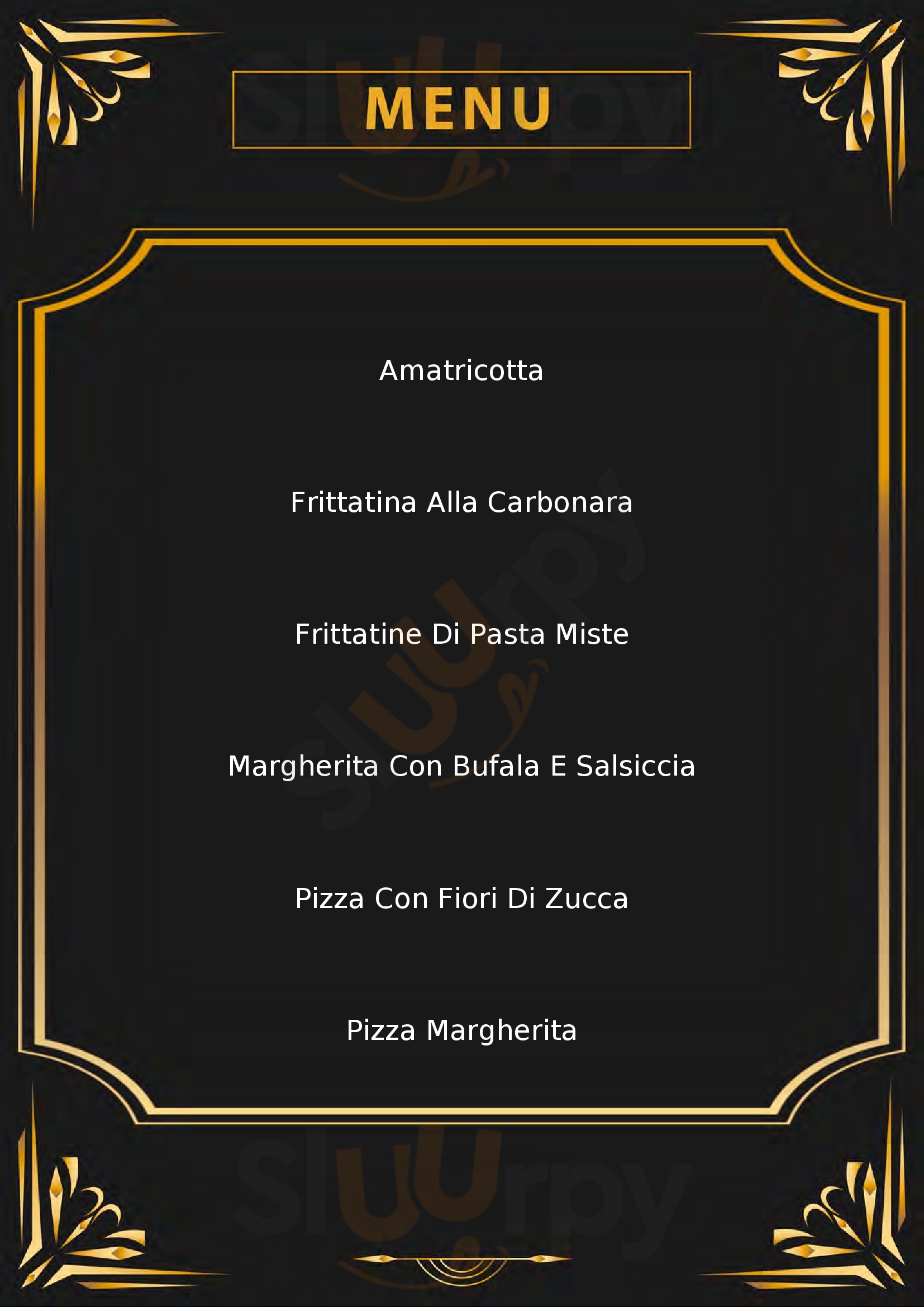 Velo Pizzaioli Popolari Latina menù 1 pagina