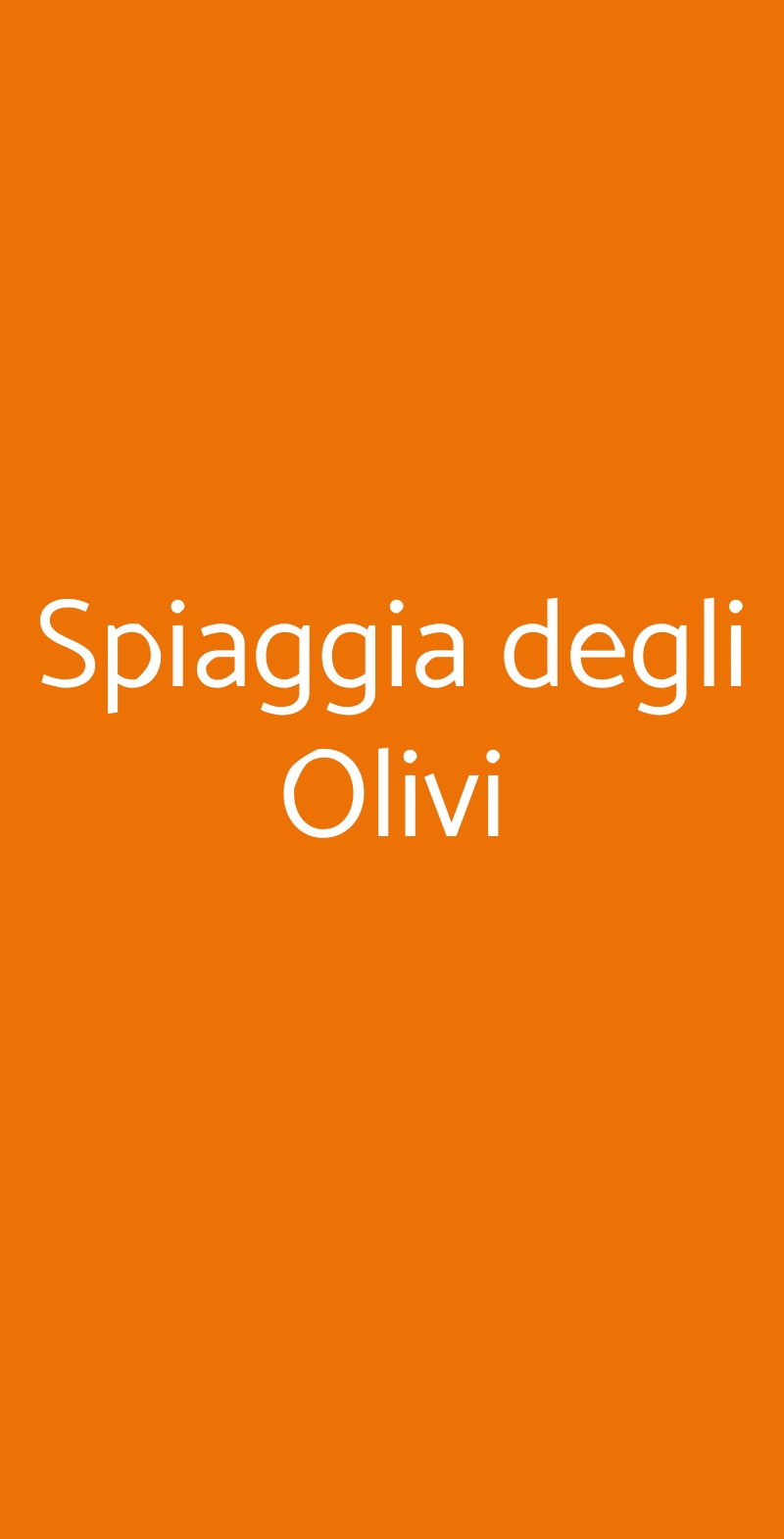 Spiaggia degli Olivi Riva Del Garda menù 1 pagina