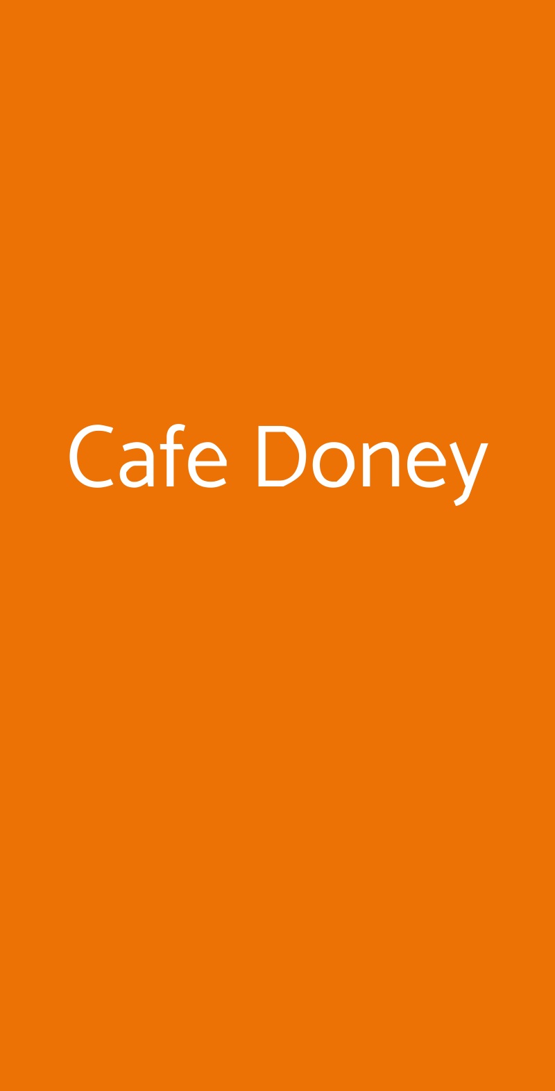 Cafe Doney, Roma