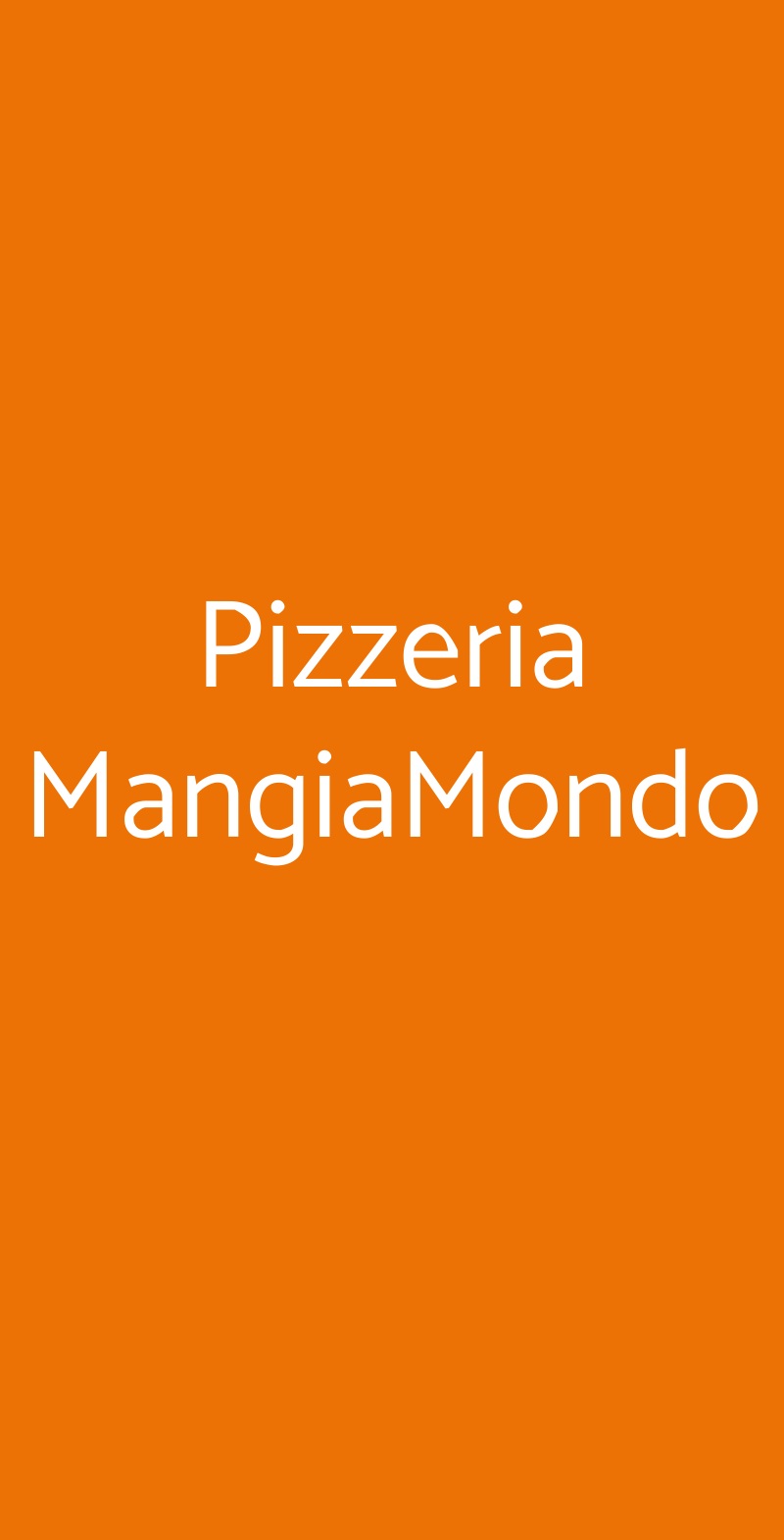 Pizzeria MangiaMondo Mezzolombardo menù 1 pagina