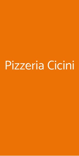 Pizzeria Cicini, Ferrara
