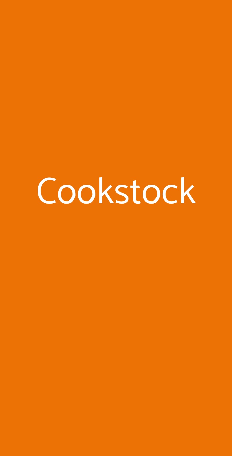 Cookstock Roma menù 1 pagina
