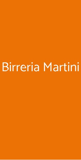 Birreria Martini, Roma