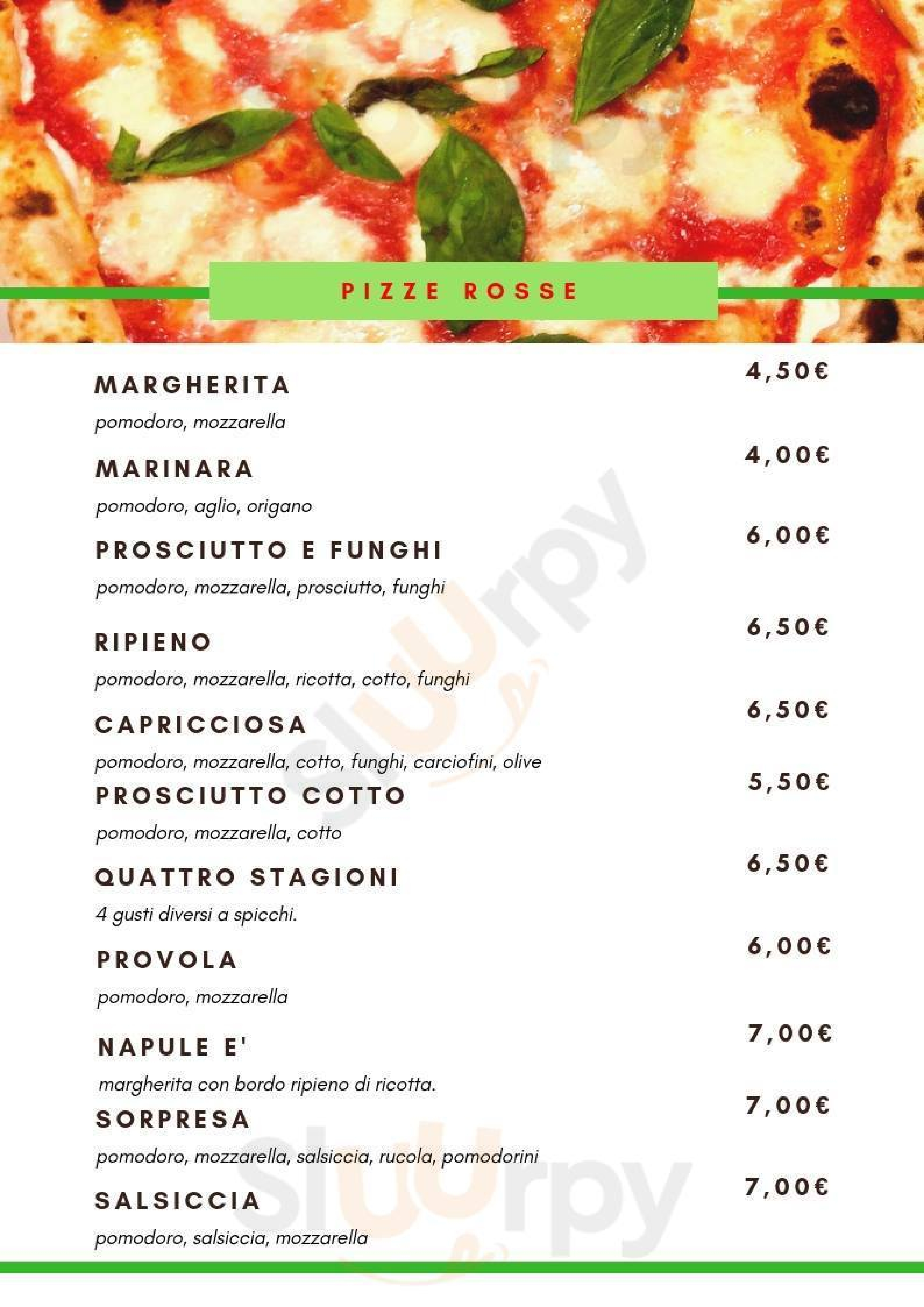Pizzeria Napule E' Montesilvano menù 1 pagina