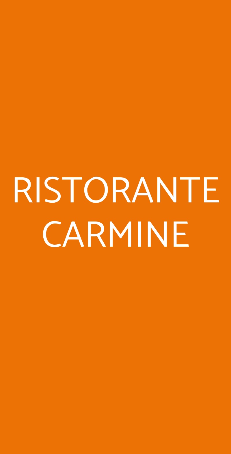 RISTORANTE CARMINE Loreto Aprutino menù 1 pagina