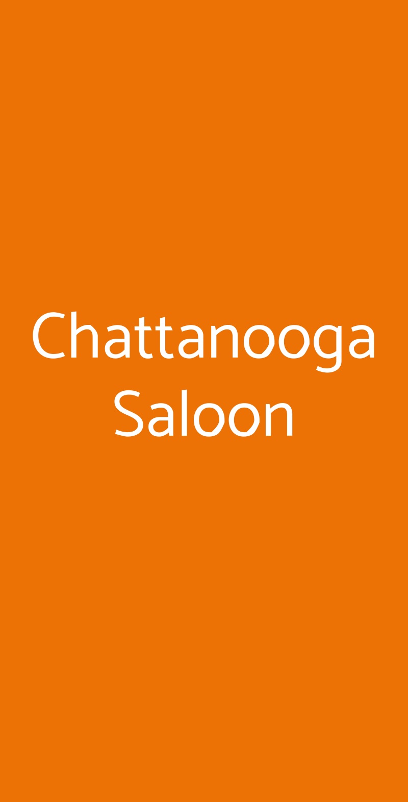 Chattanooga Saloon Roma menù 1 pagina