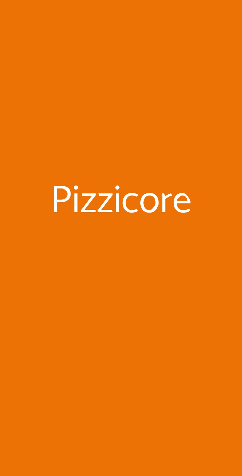 Pizzicore Pescara menù 1 pagina