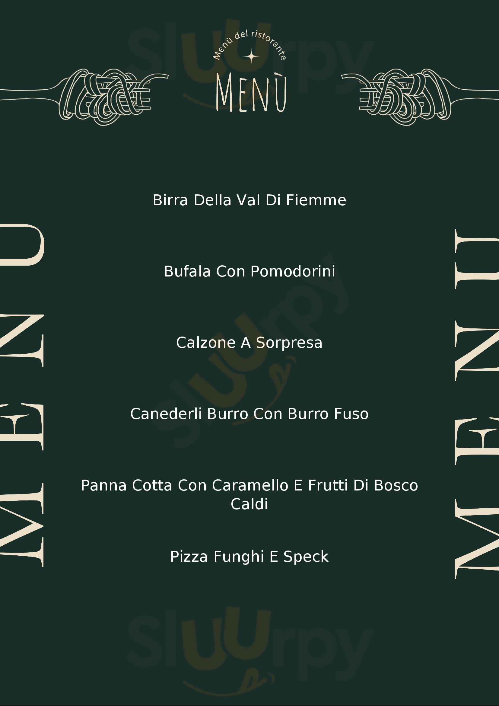 Pizzeria La Lanterna Daiano menù 1 pagina