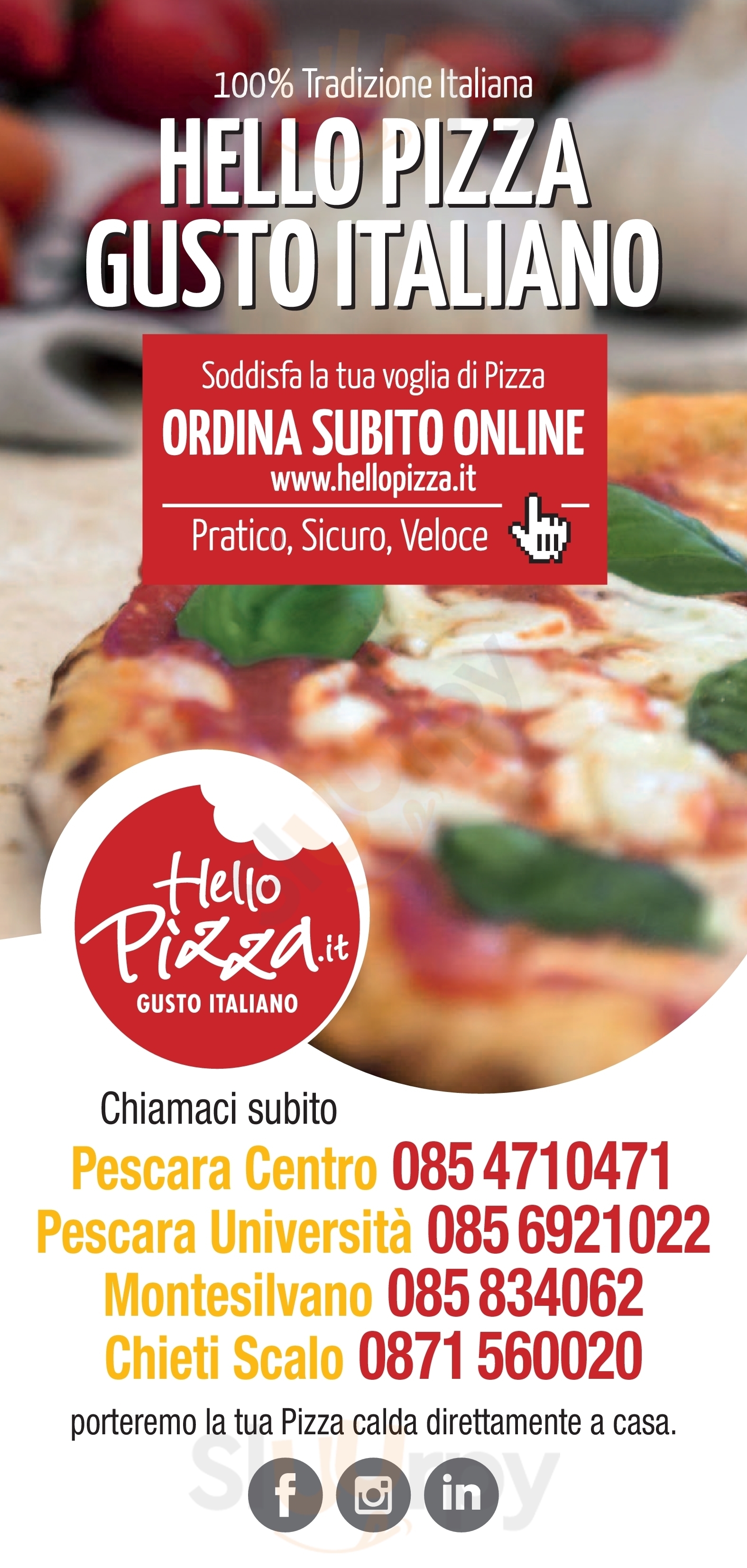 Hello Pizza Montesilvano menù 1 pagina