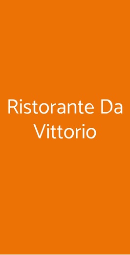 Ristorante Da Vittorio