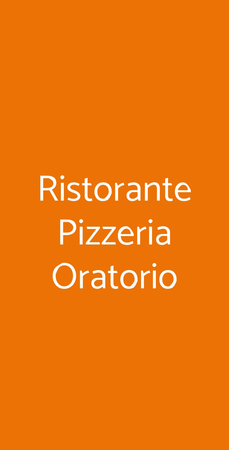 Ristorante Pizzeria Oratorio Alanno menù 1 pagina