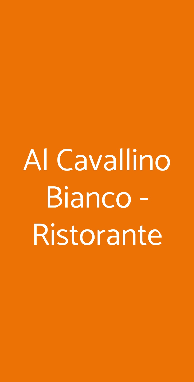 Al Cavallino Bianco - Ristorante Roma menù 1 pagina