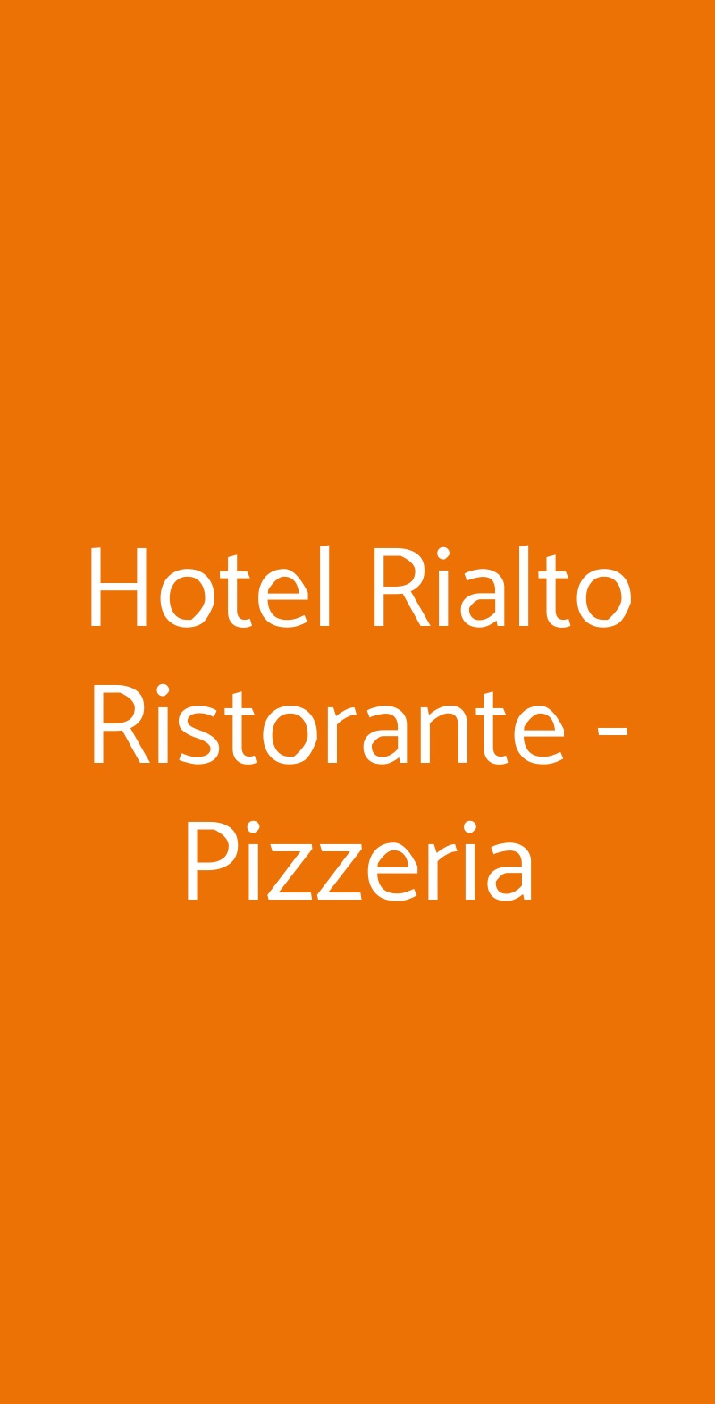 Hotel Rialto Ristorante - Pizzeria Riva del Garda menù 1 pagina